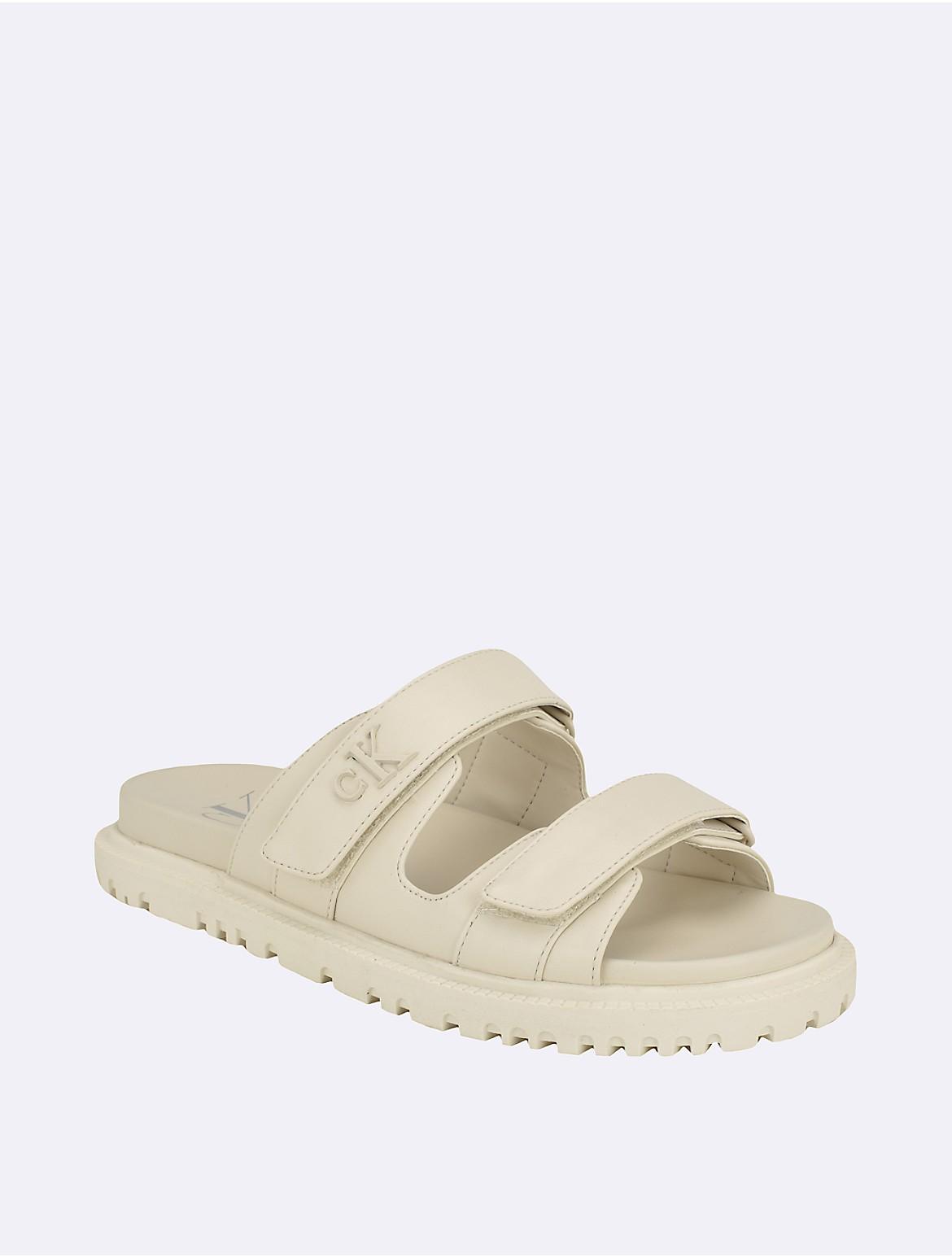 Calvin Klein Womens Womens Donnie Double Strap Sandal - Neutral Product Image