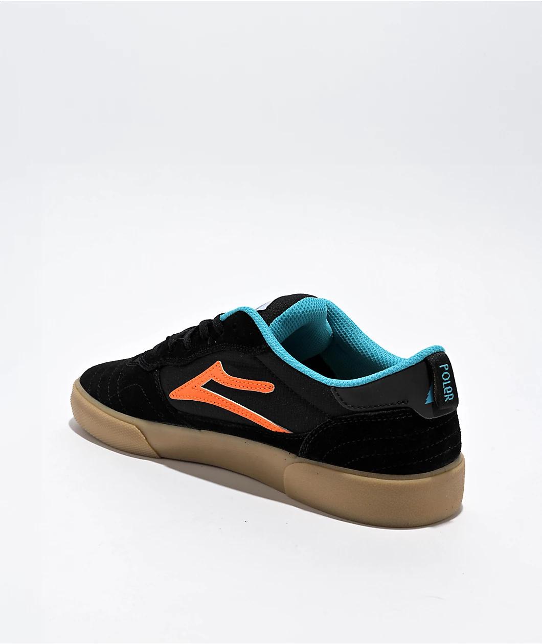 Lakai x Poler Cambridge Black Skate Shoes Product Image