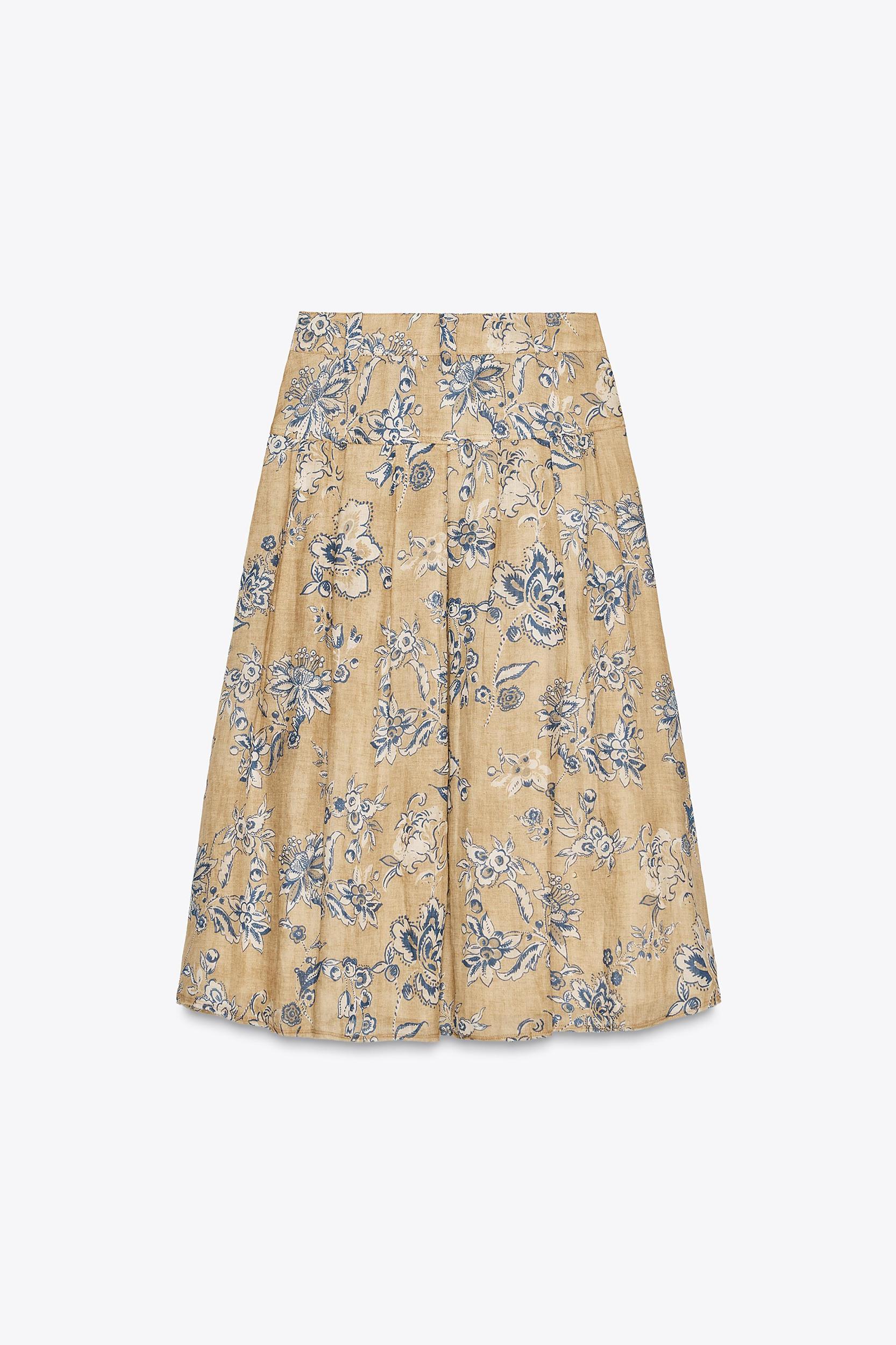 ZW COLLECTION RAMIE FLORAL PRINT SKIRT Product Image