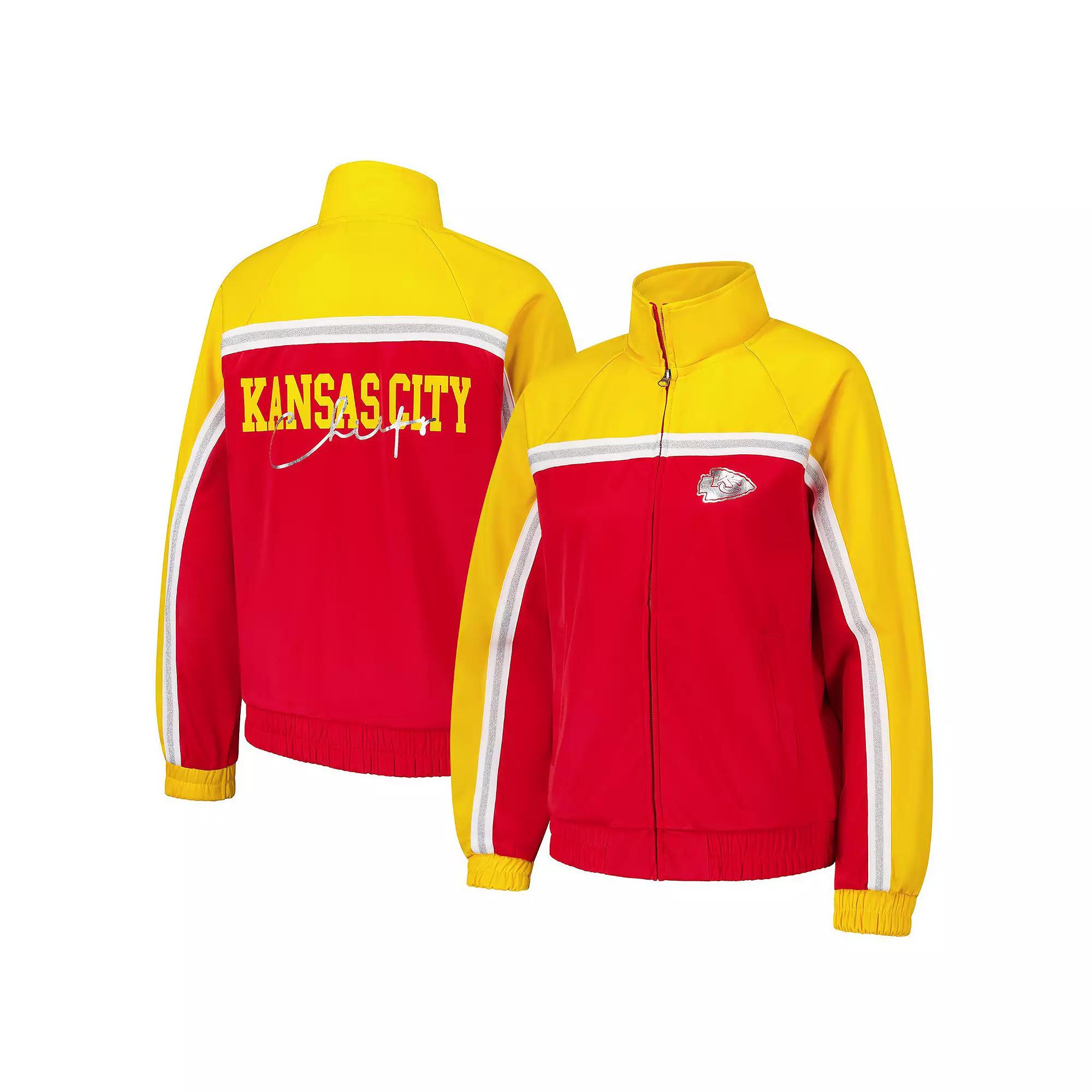 Women's G-III 4Her by Carl Banks Red Kansas City Chiefs Post Game Full-Zip Track Jacket, Size: Large Product Image