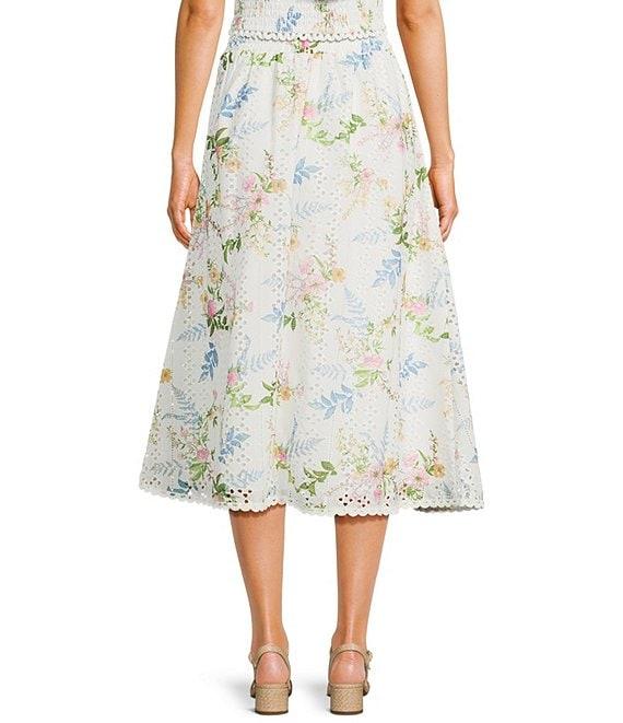 Evolutionary Woven Floral Print Skirt Product Image