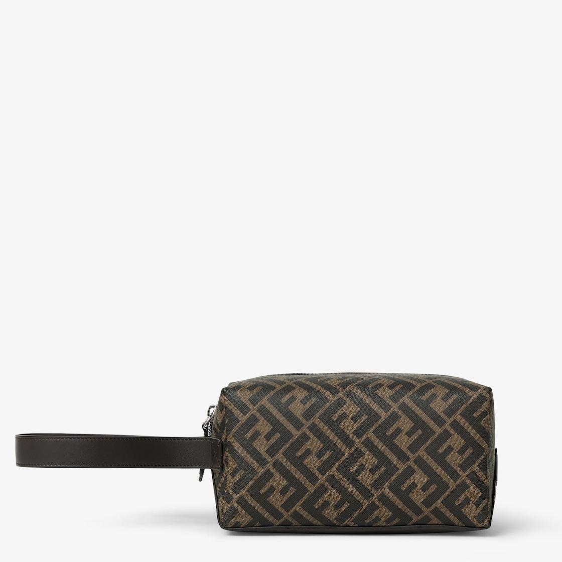 FF Toiletry CaseBrown FF canvas toiletry case Product Image