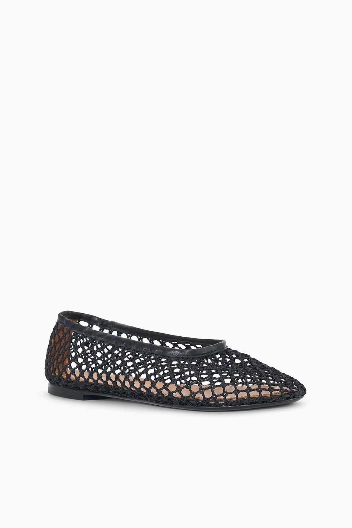 ALBA BALLET FLAT | BLACK NETTING Product Image