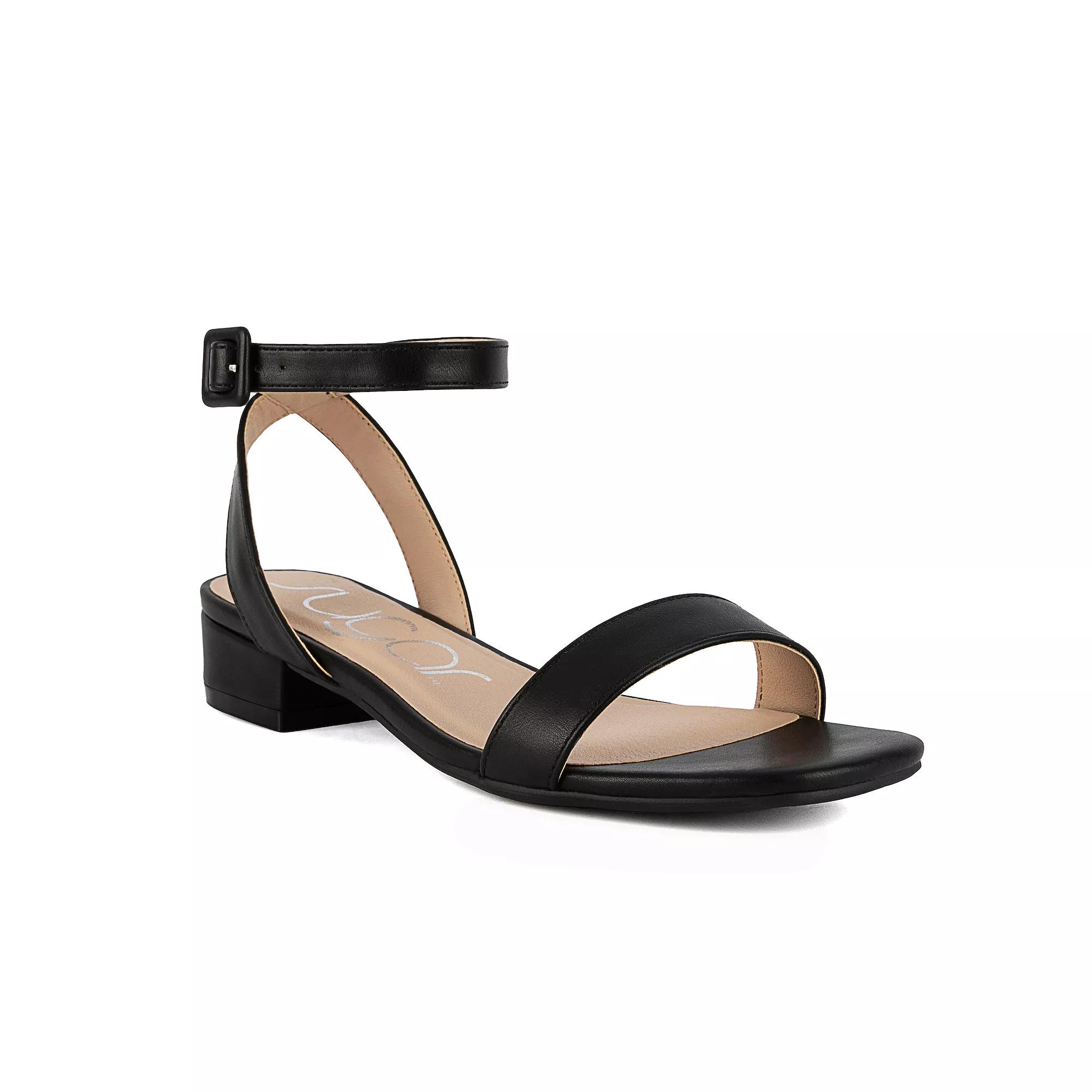 sugar Umpire Women's Open Toe Sandals, Size: 6.5, Black Texture Product Image