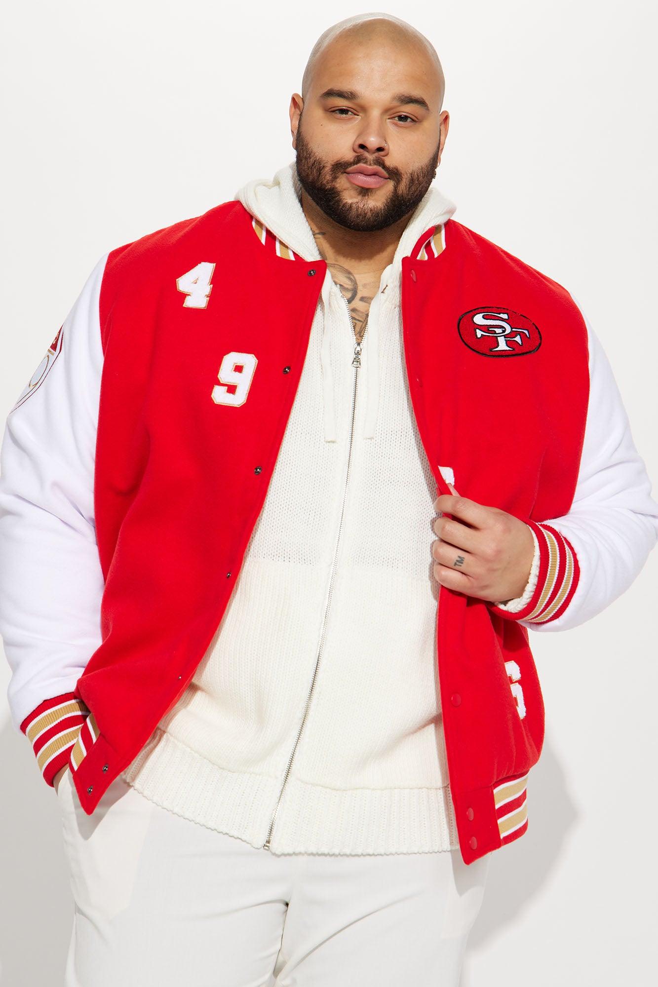 49ERS Varsity Jacket - Red/White Product Image