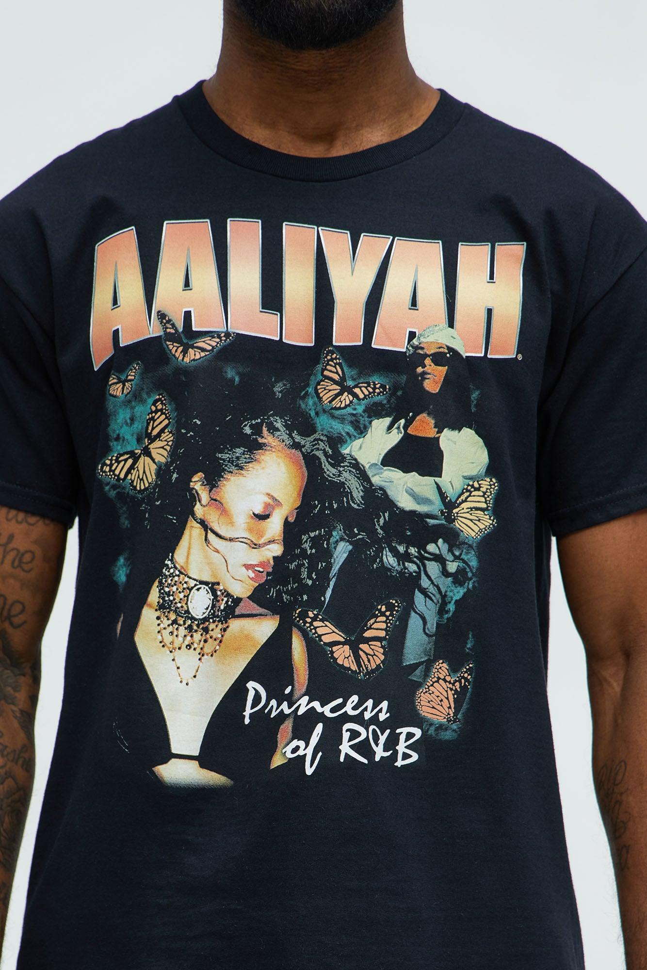 Aaliyah Share My World Tour Short Sleeve Tee - Black Product Image