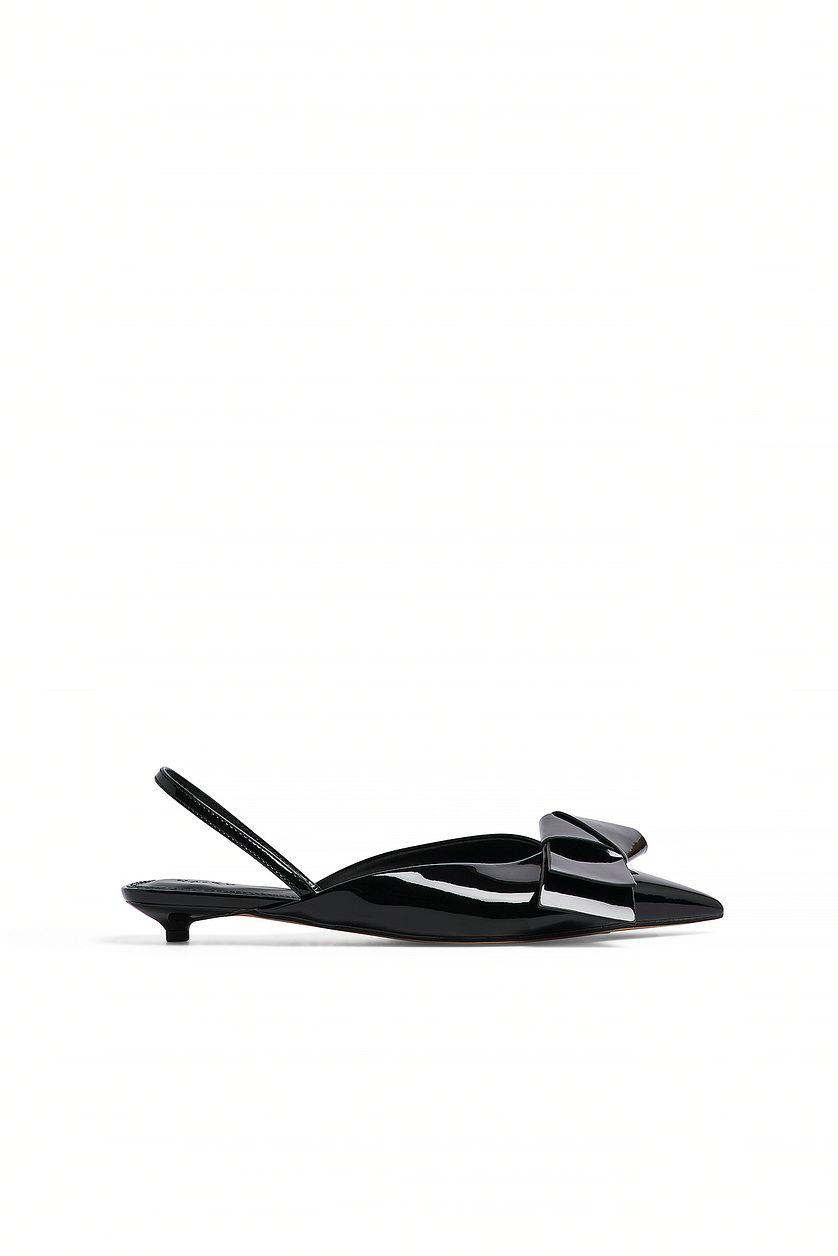 Big Bow Kitten Heel Pumps Product Image