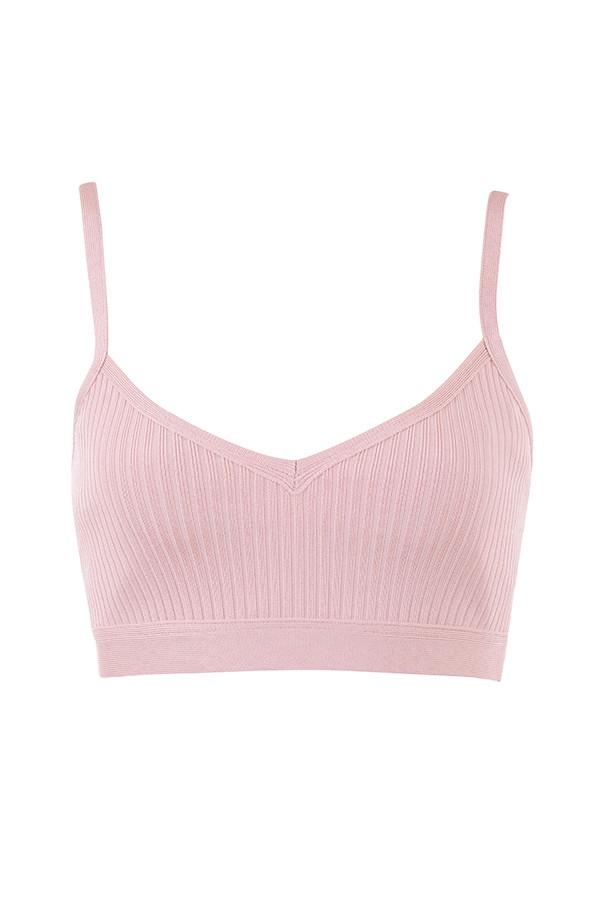 Evie  blush bandage bralette - sale Product Image