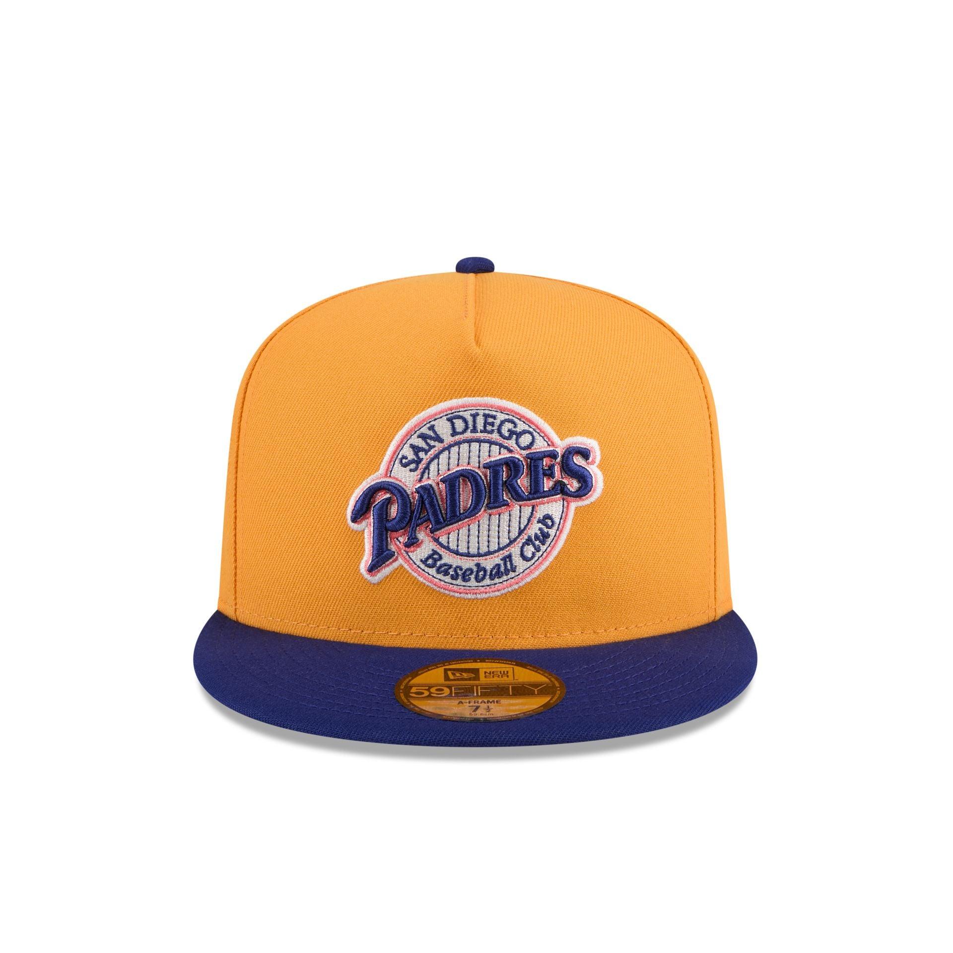 San Diego Padres Gold 59FIFTY A-Frame Fitted Hat Male Product Image