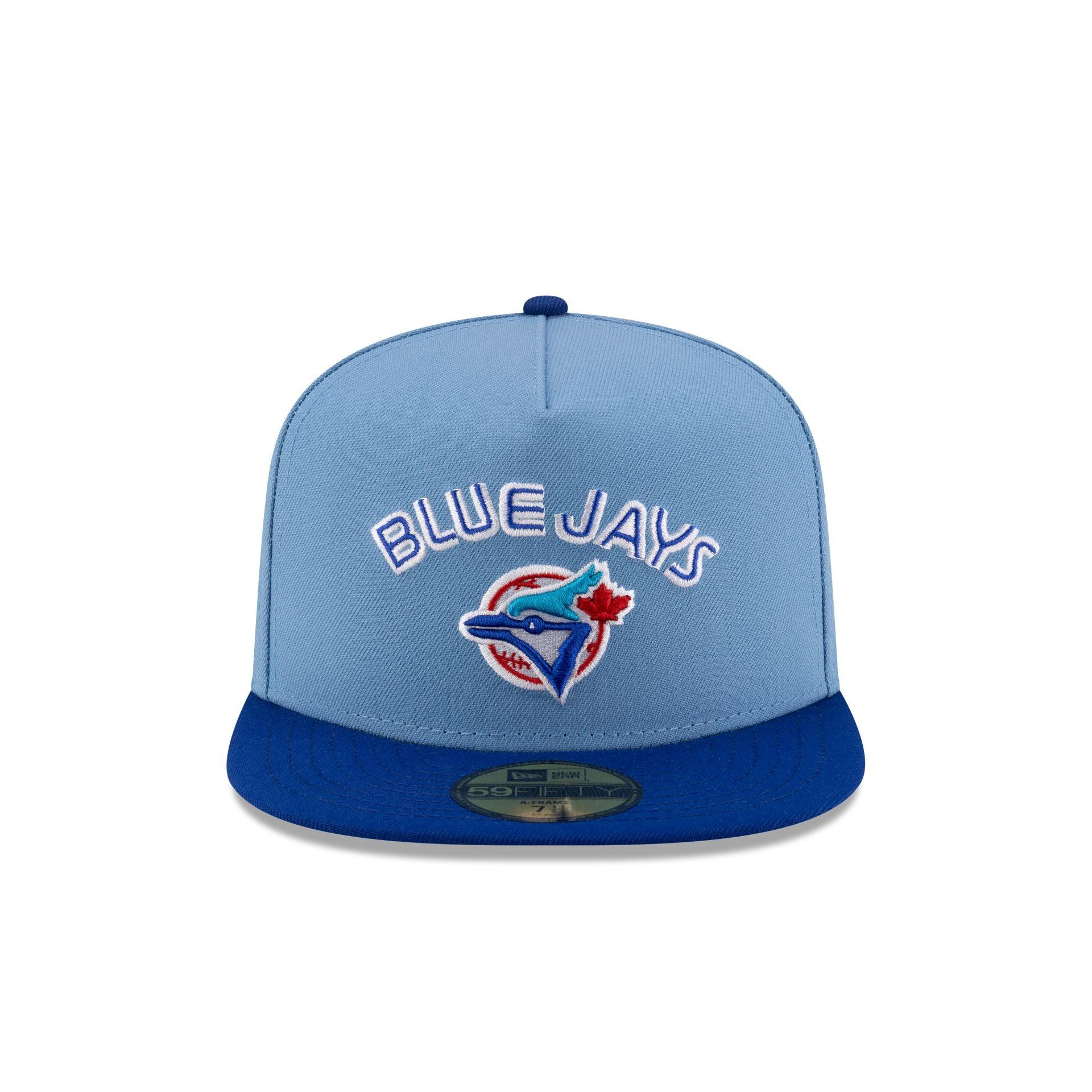 Just Caps Sky Blue Toronto Blue Jays 59FIFTY A-Frame Fitted Hat Male Product Image