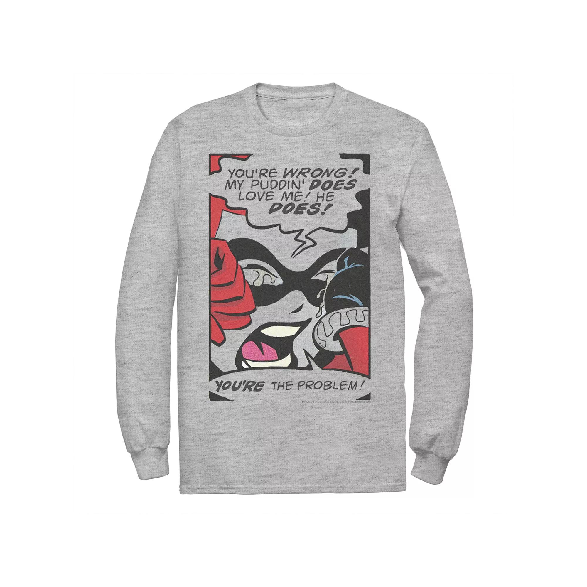 Men's DC Comics Harley Quinn Crying Comic Tee,  Product Image