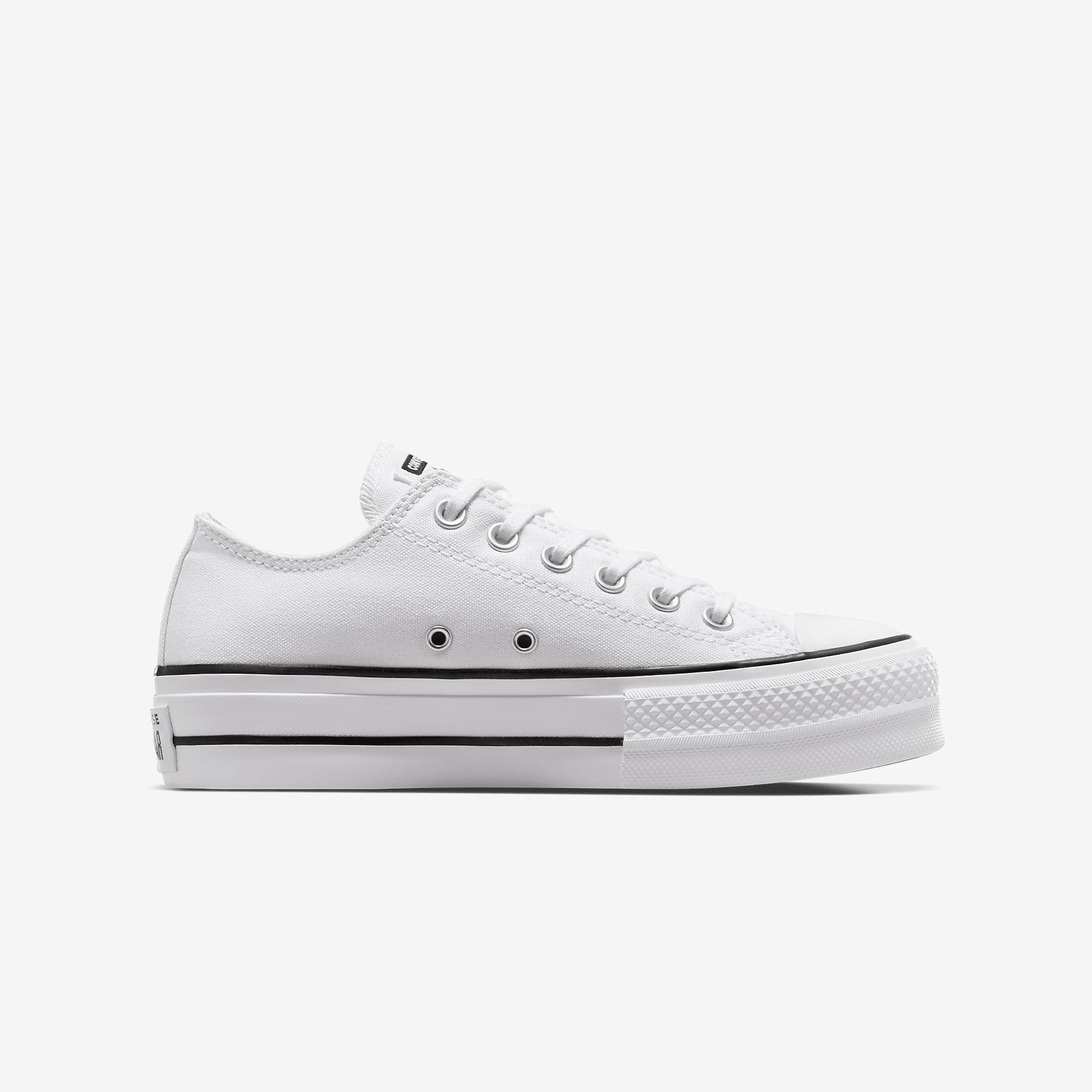 Converse Womens Converse All Star Platform Low Top - Womens Shoes Black/White Product Image
