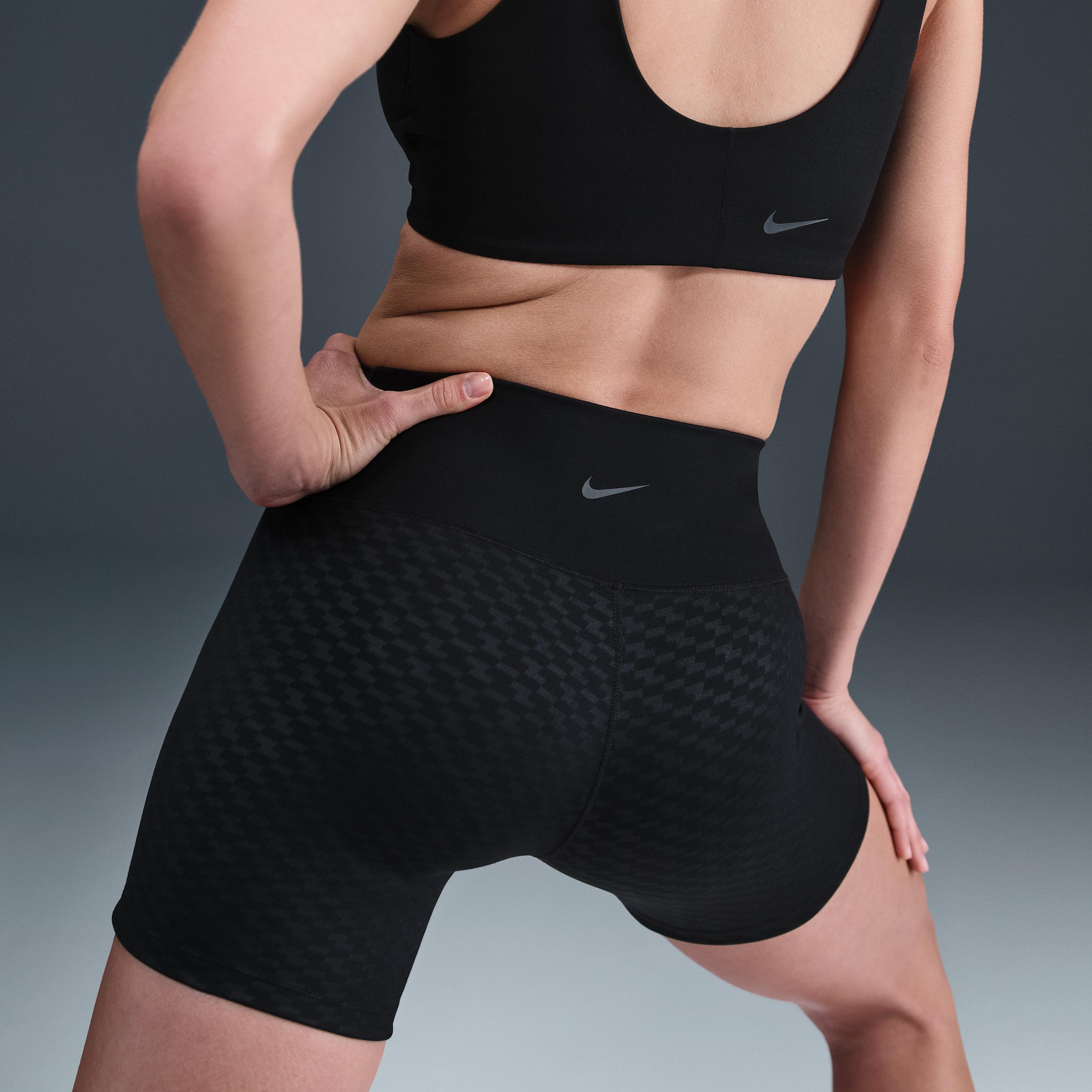 Nike Womens One High-Waisted 5 Biker Shorts | IB8849-010 Product Image