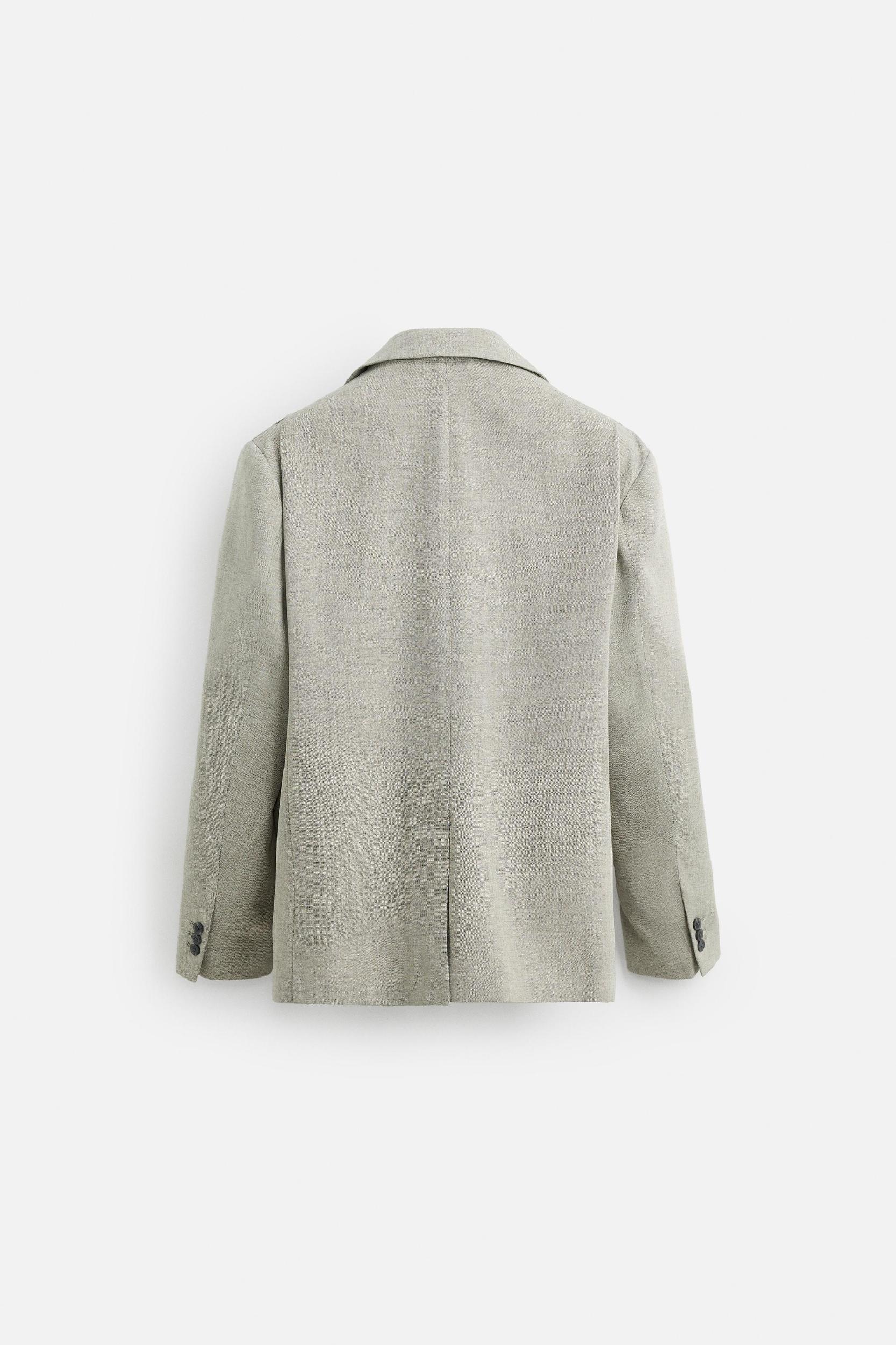 LINEN TEXTURED WEAVE SUIT JACKET Product Image