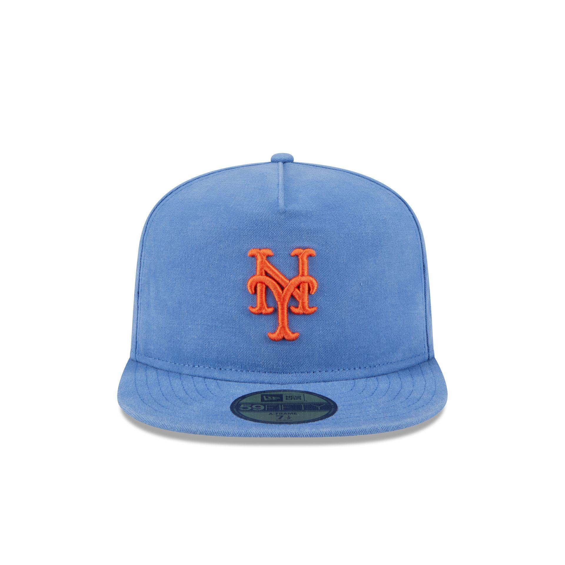 New York Mets Championship Side Flag 59FIFTY A-Frame Fitted Hat Male Product Image