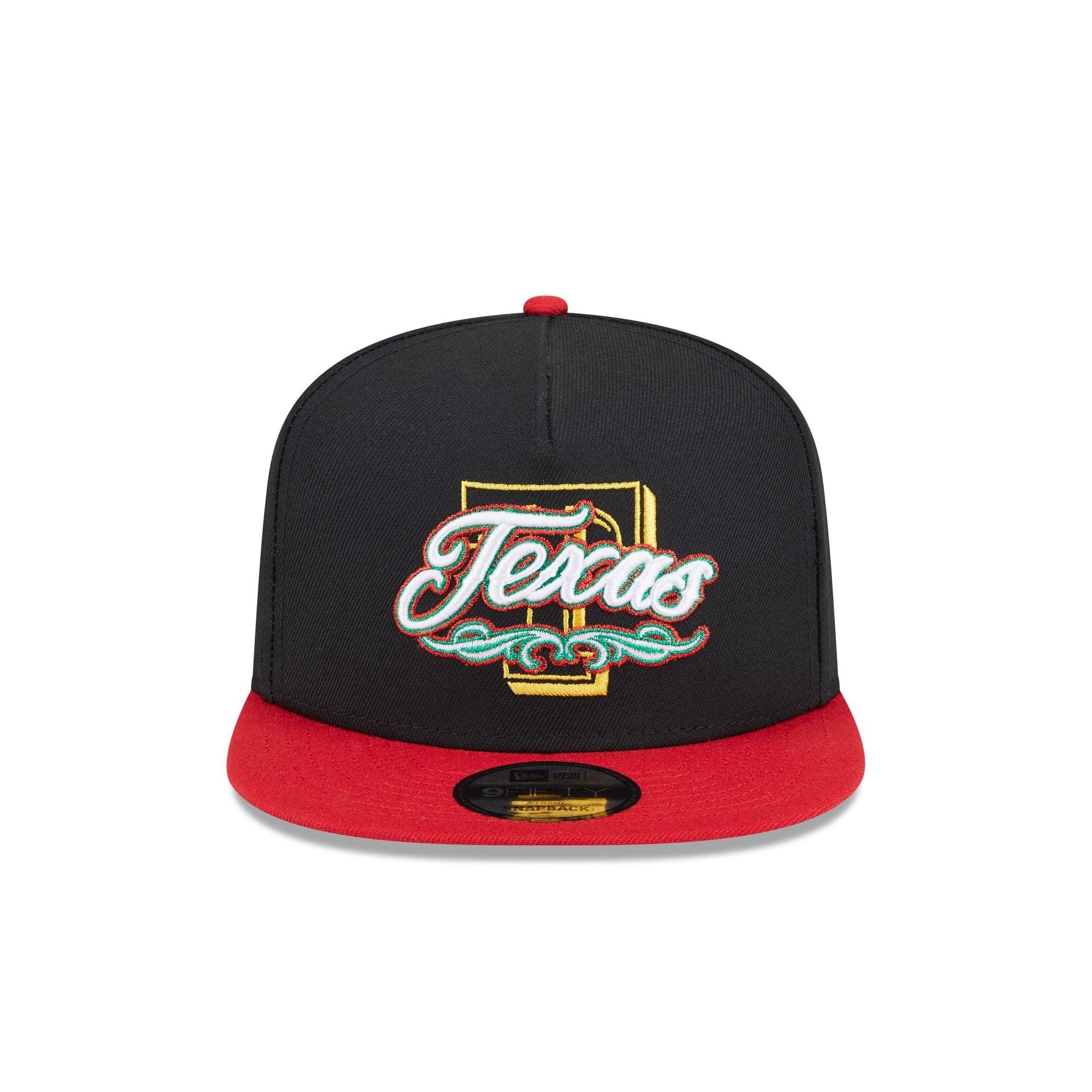 Texas Rangers City Script 9FIFTY A-Frame Snapback Hat Male Product Image