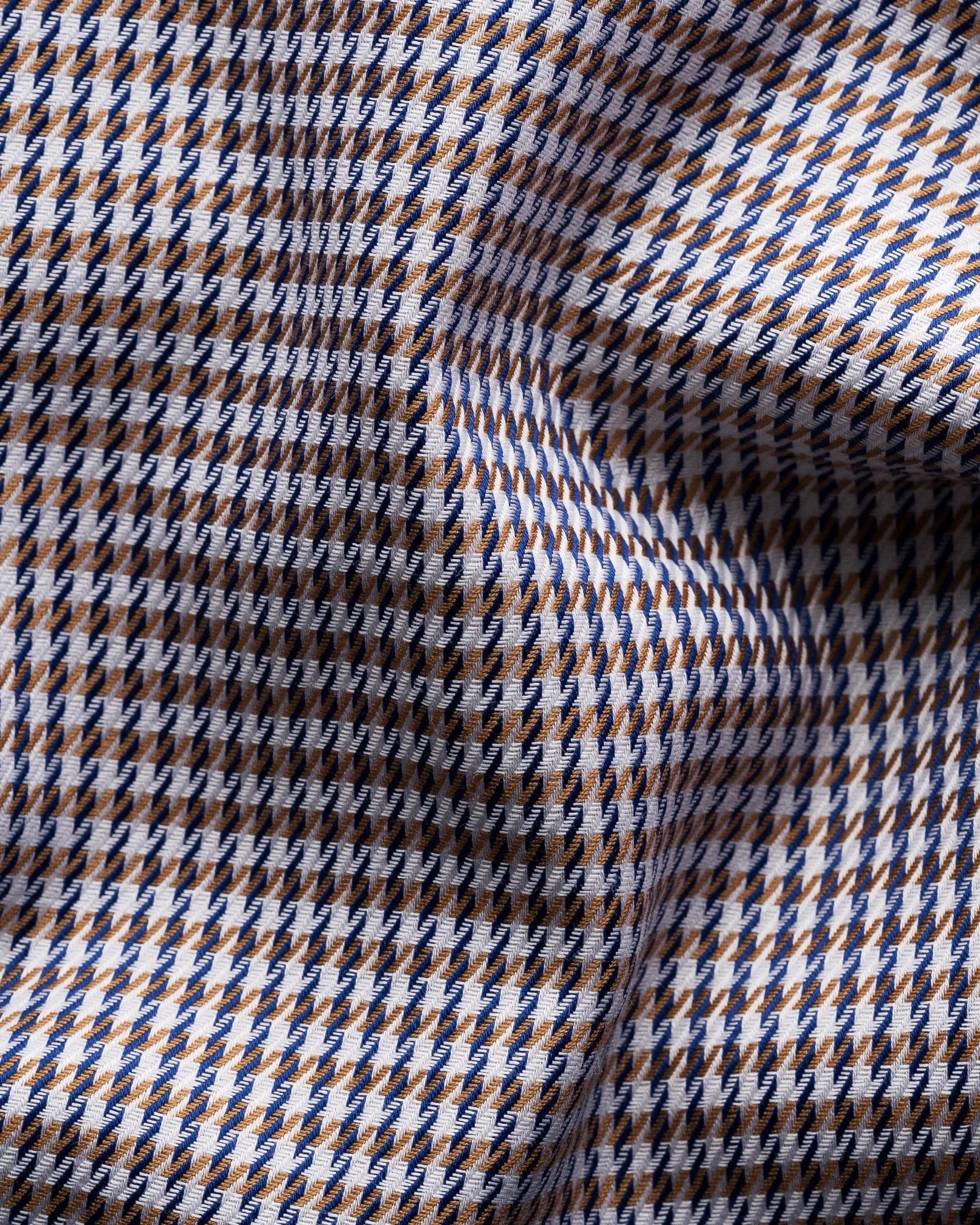 Eton Houndstooth Print Signature Twill Shirt Product Image