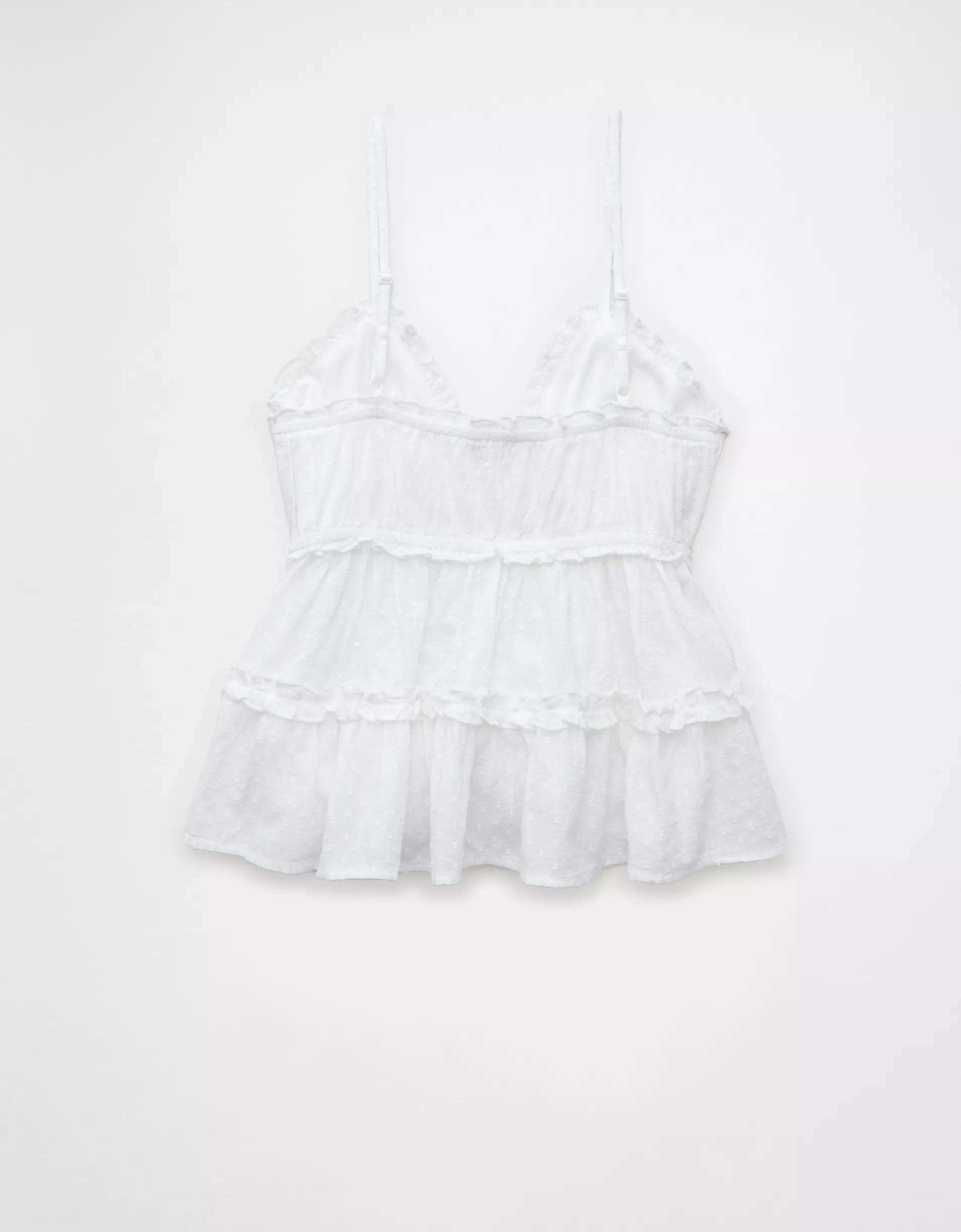 AE Ruffle Babydoll Tank Top Product Image