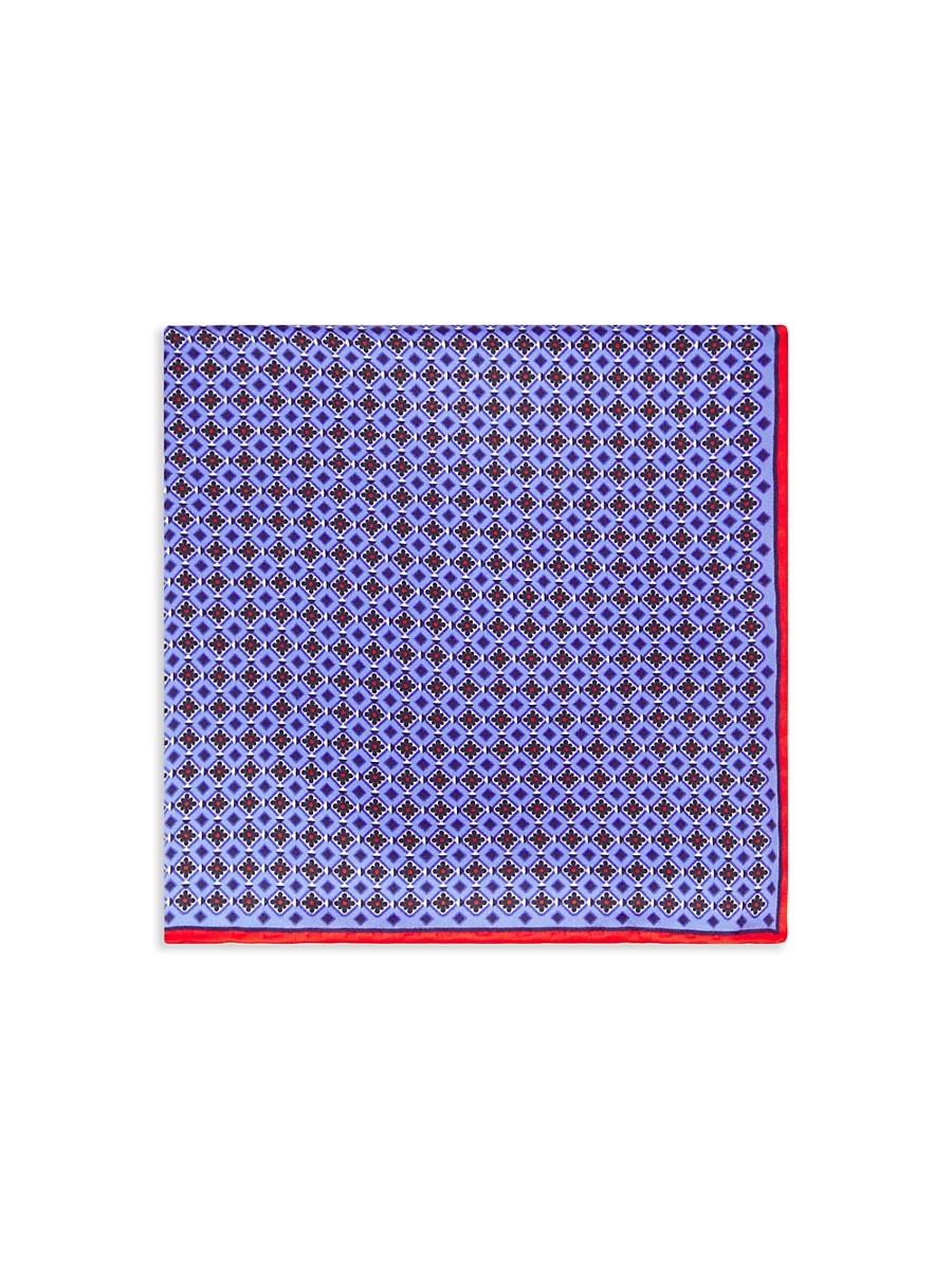 Mens Floral Silk Pocket Square Product Image