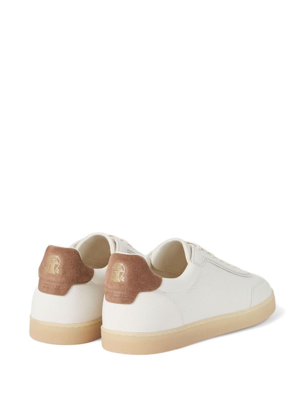 leather low-top sneakers Product Image