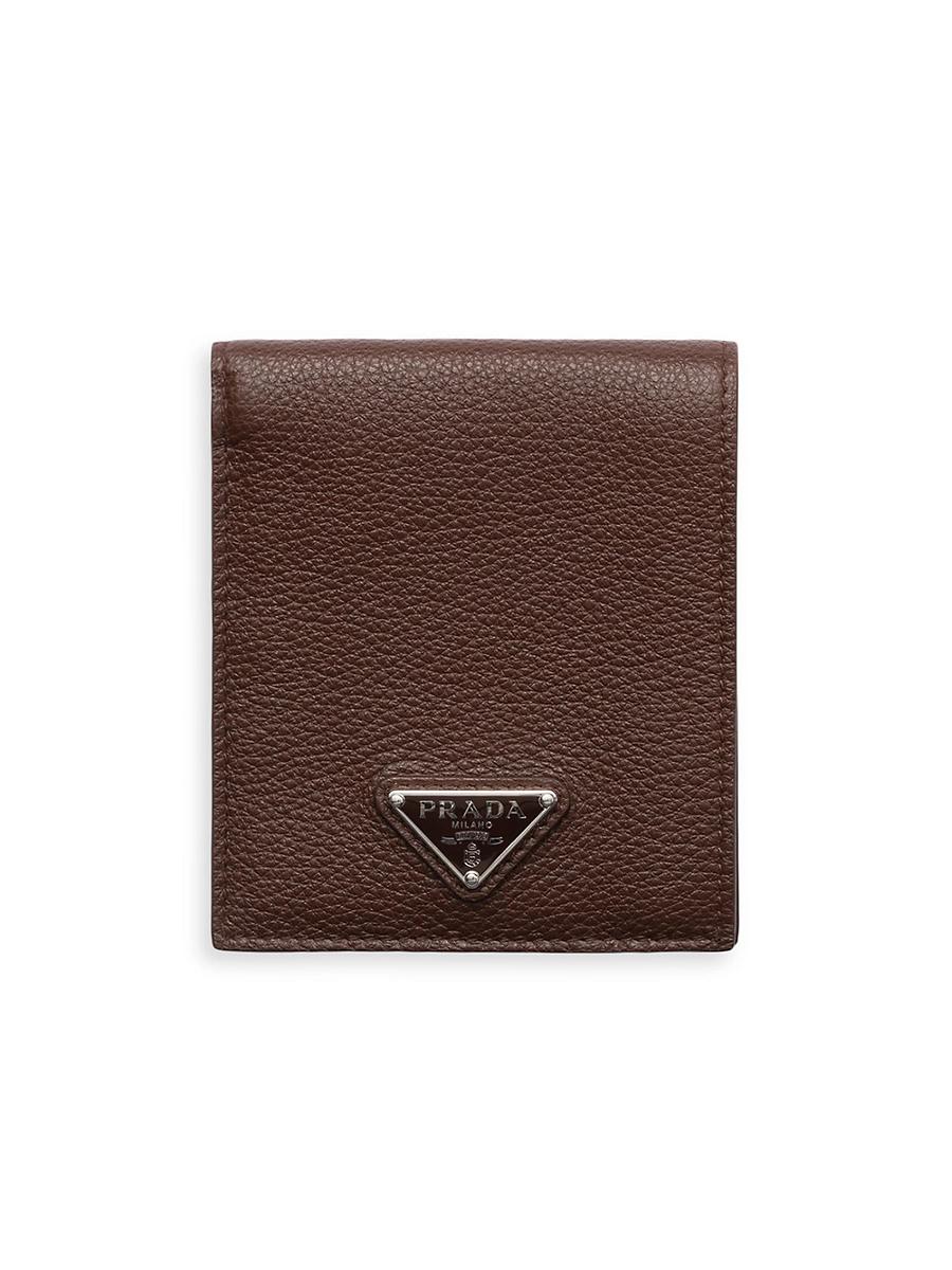 Mens Vitello Daino Triangolo Leather Bifold Wallet Product Image