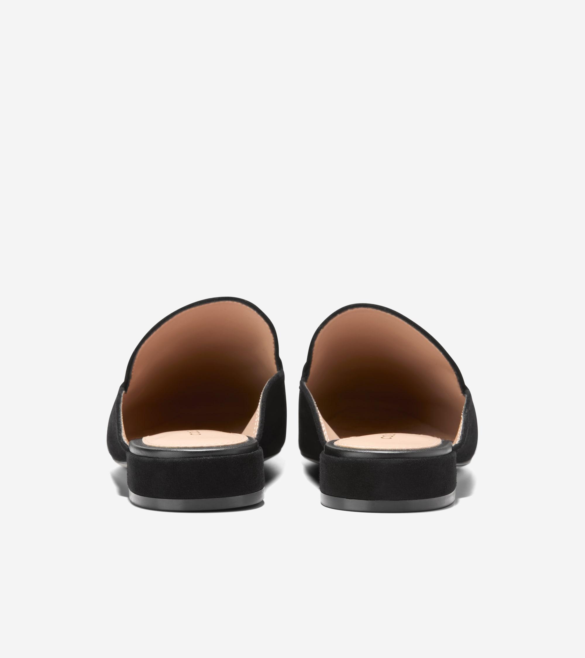 Women's Pollina Scalloped Mules in Black | Cole Haan Product Image