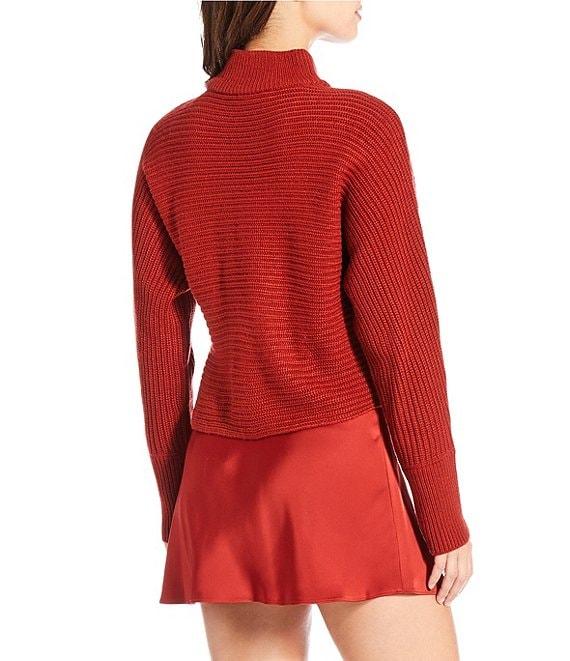 Gianni Bini Michelle Acrylic Mock Neck Long Sleeve Sweater Top Product Image