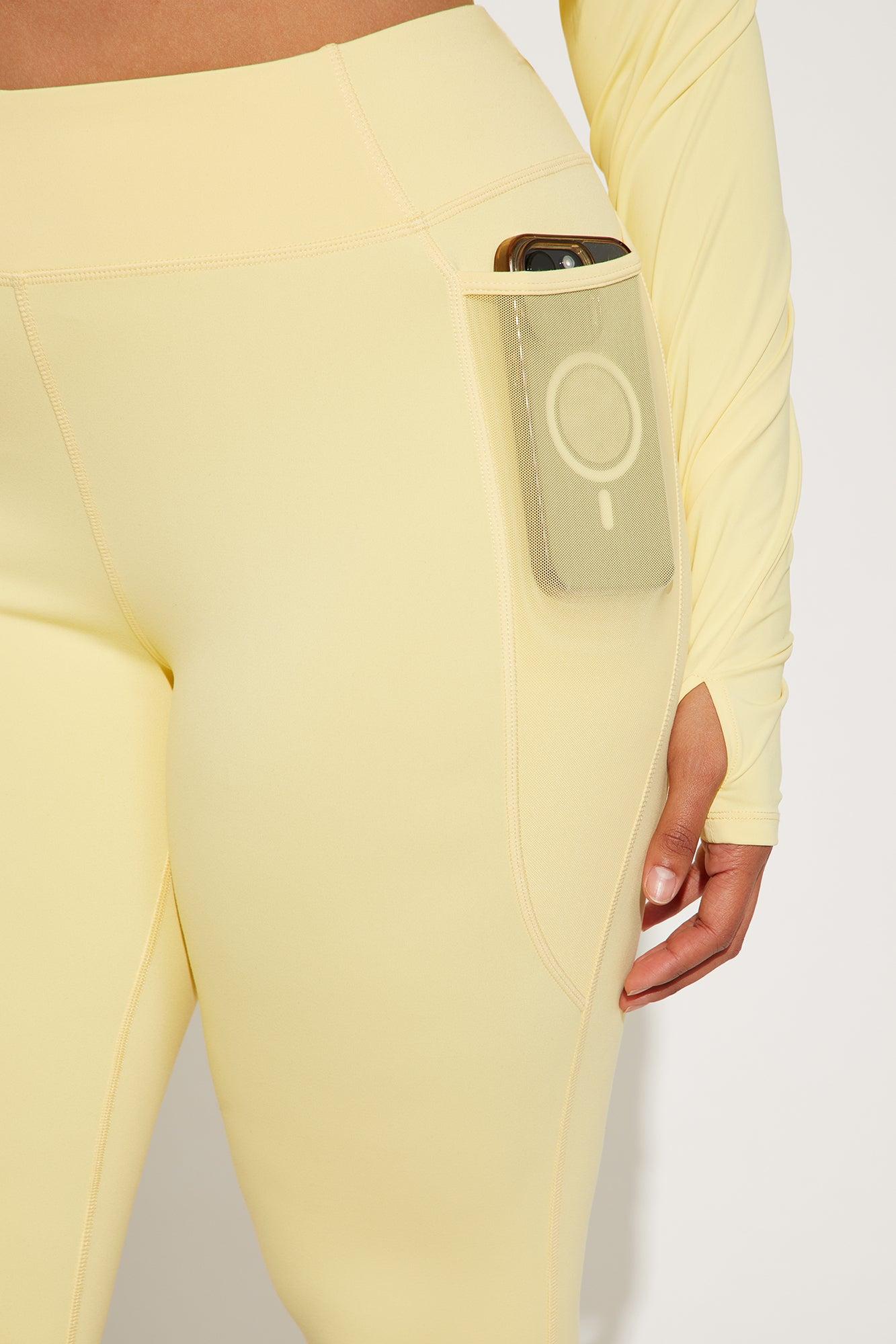 Match Point Active Legging - Butter Yellow Product Image