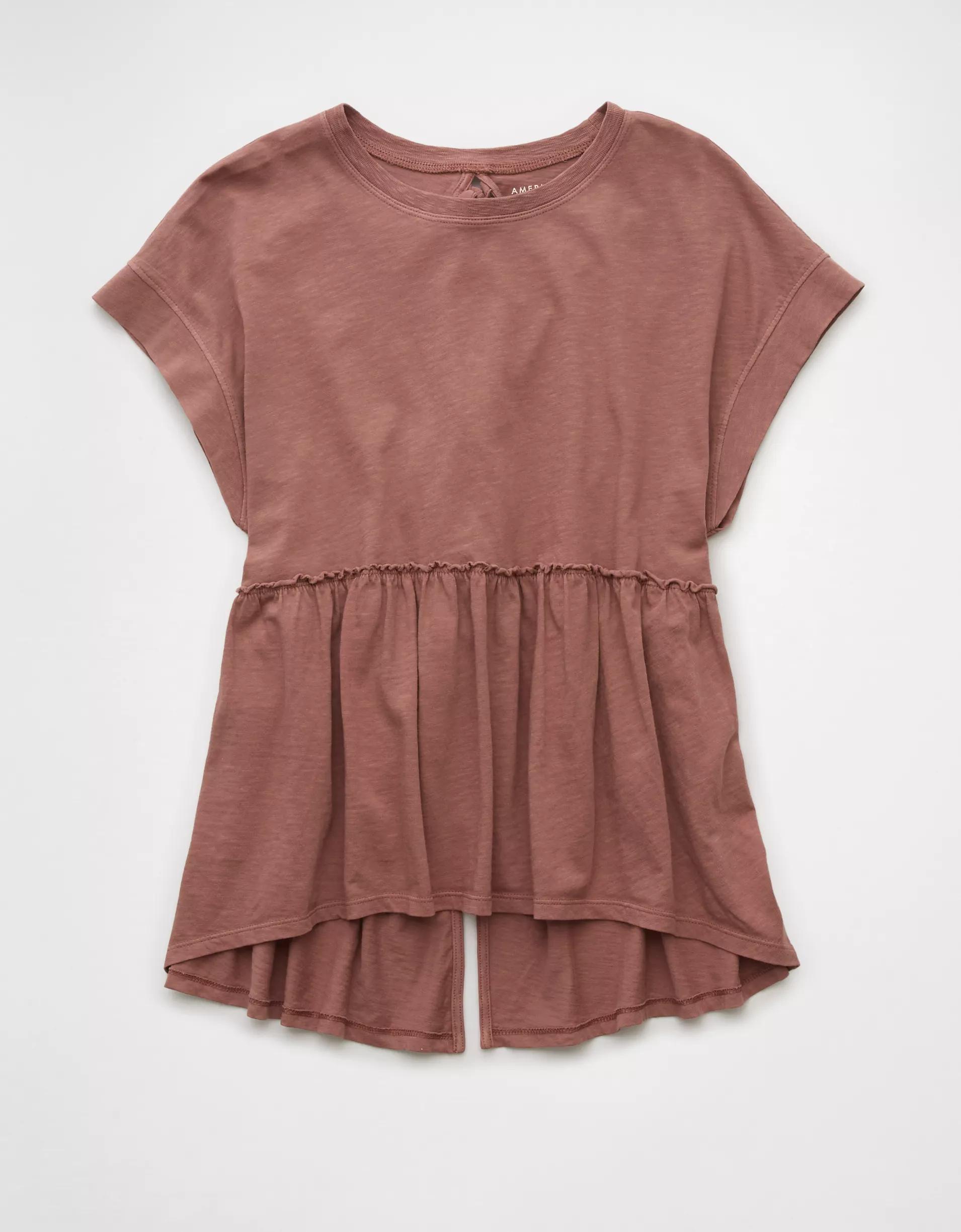 AE Sunchaser Knit Babydoll Swing T-Shirt Product Image