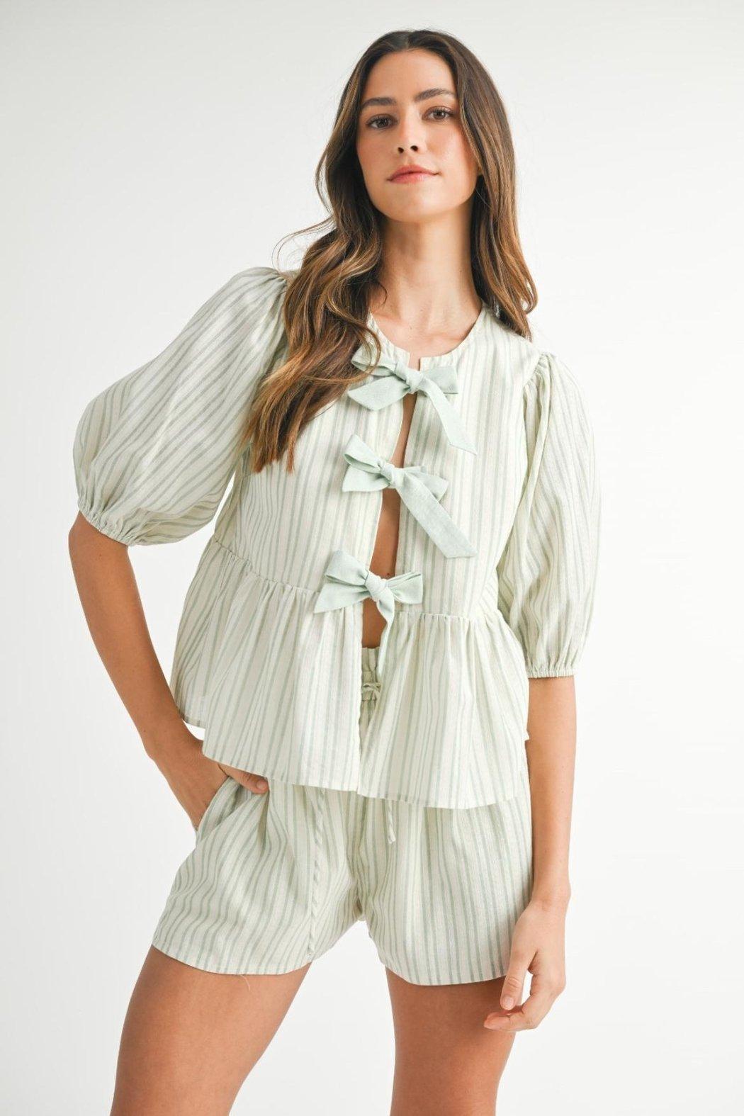 Striped Shorts Set Product Image