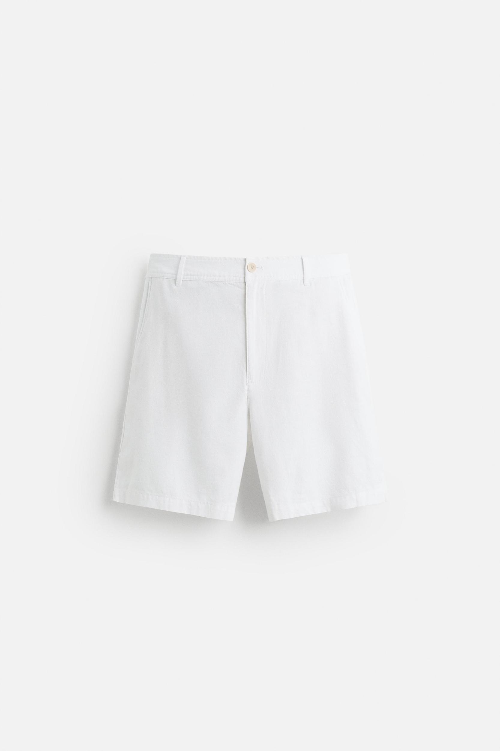 COTTON LINEN SHORTS Product Image