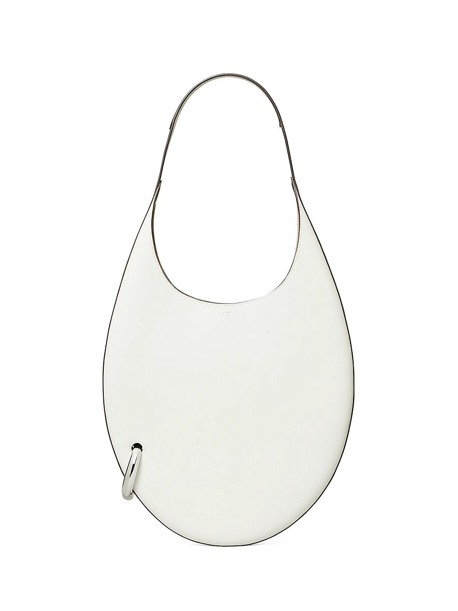 Womens Pierced Leather Shoulder Bag Product Image