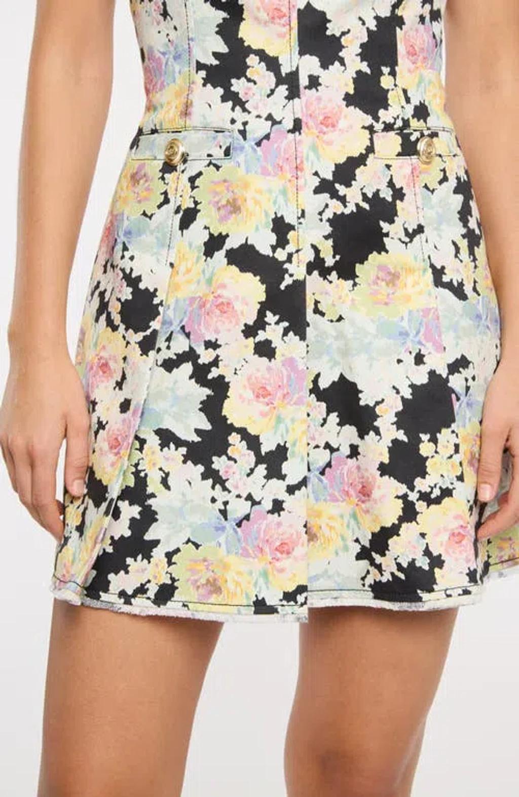 CINQ À SEPT Nova Ikat Bouquet Sheath Minidress In Multi Product Image