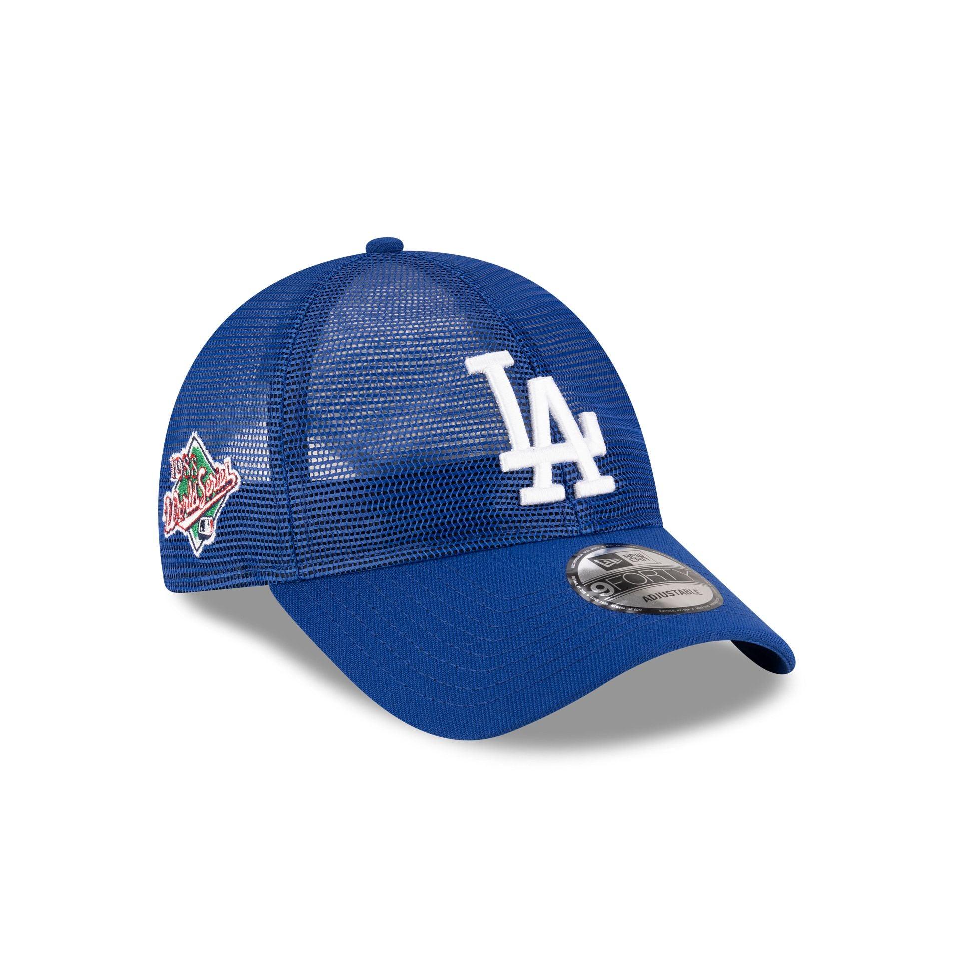 Los Angeles Dodgers Royal Blue Mesh 9FORTY Snapback Hat Male Product Image
