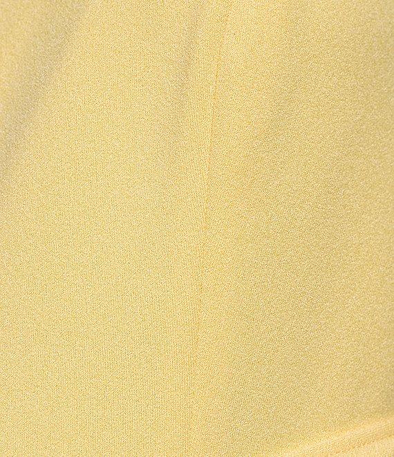 Adrianna Papell Stretch Crepe Crew Neck Tie Waist 3/4 Sleeve Midi Sheath Dress Product Image