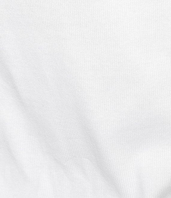 Eileen Fisher Organic Cotton Blend Stretch Rib Knit Scop Neck Sleeveless Tank Product Image