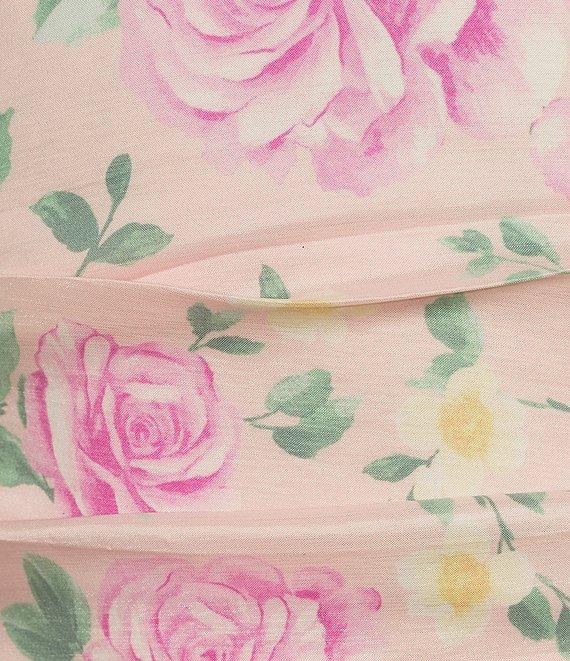 Allison & Kelly Strapless Taffeta Floral Print Bow Back Mini Dress Product Image