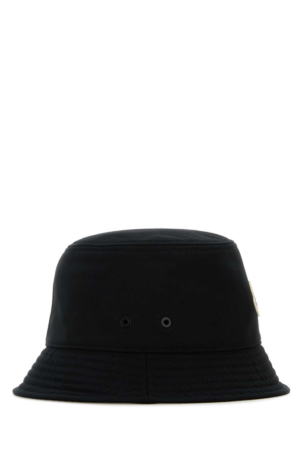 MONCLER Cotton Blend Bucket Hat Accessories In Black Product Image