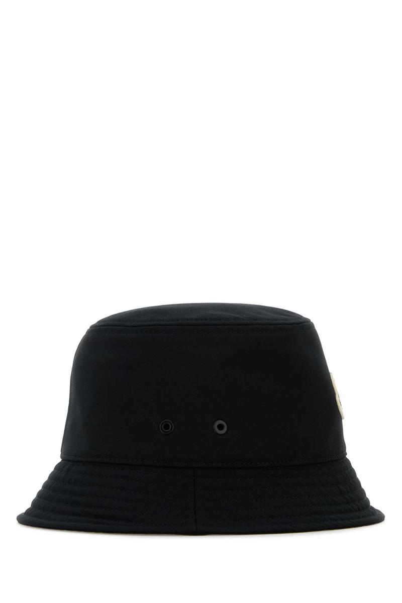 MONCLER Cotton Blend Bucket Hat Accessories In Black Product Image
