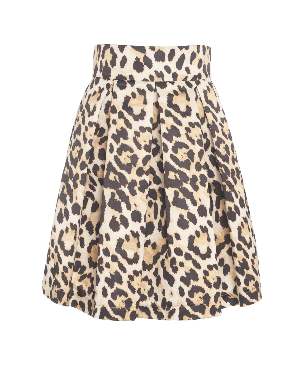 Pleated skirt with polka dots Product Image