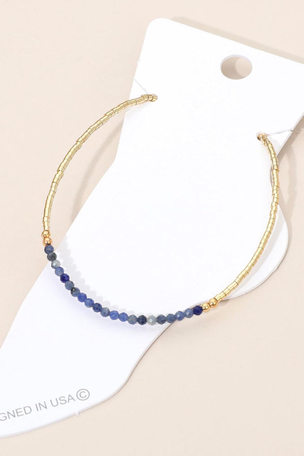 Faceted Beaded Anklet Product Image