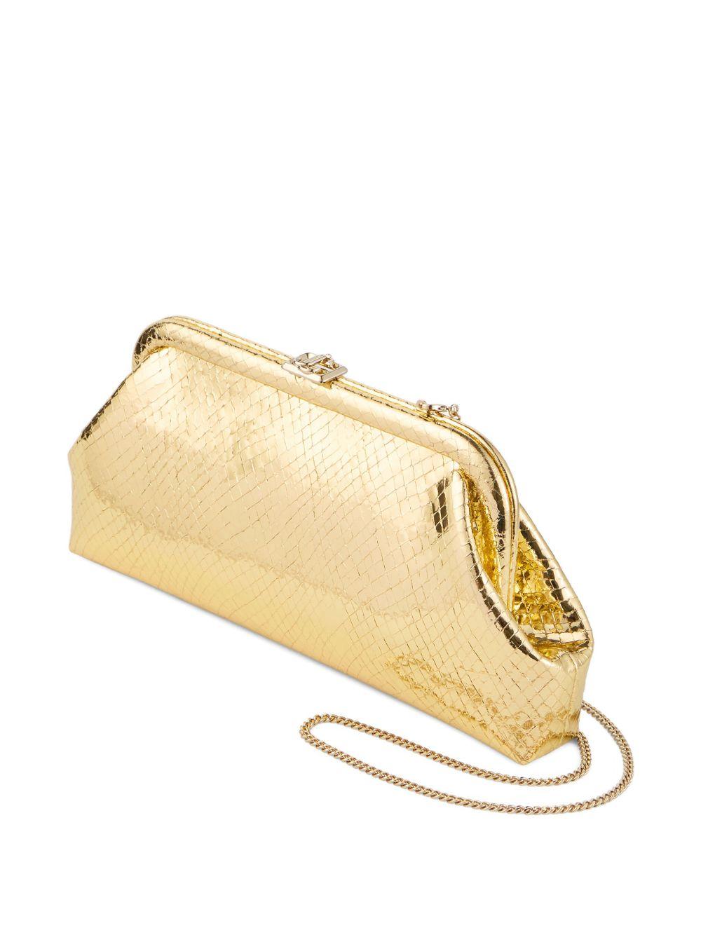 metallic textured clutch bag Product Image
