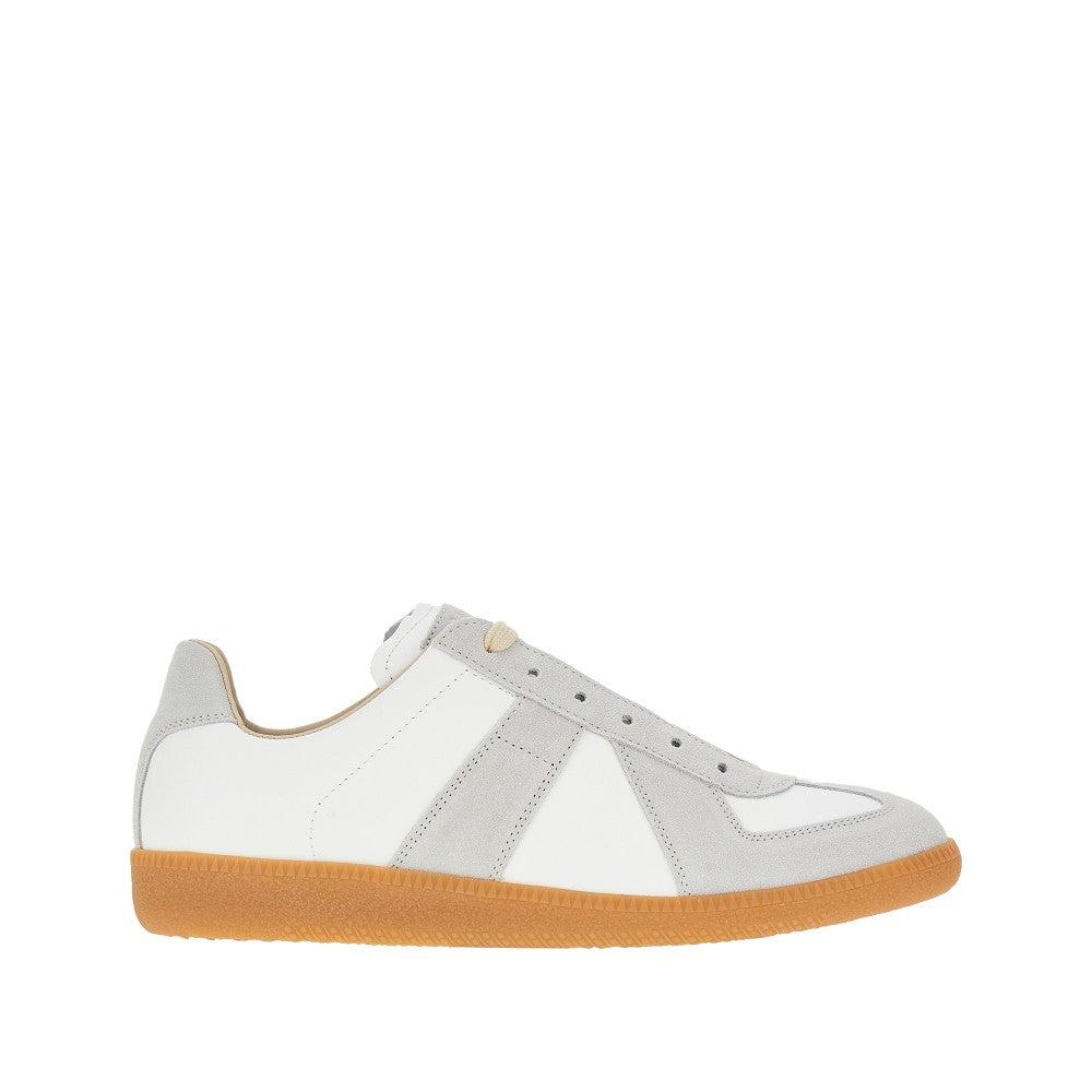 MAISON MARGIELA Bicolor Leather Replica Sneakers In White Product Image