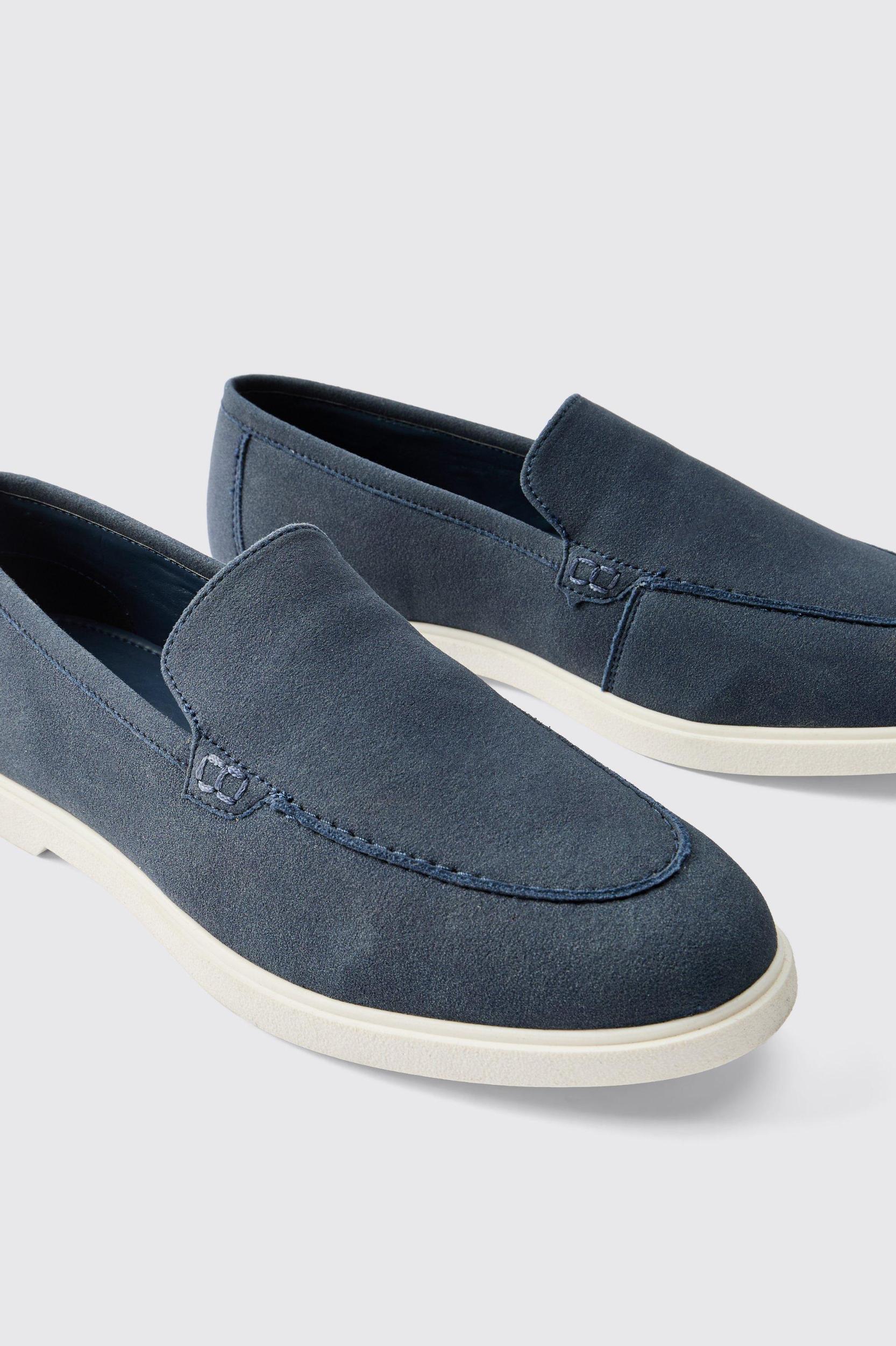 Faux Suede Loafer | boohooMAN USA Product Image