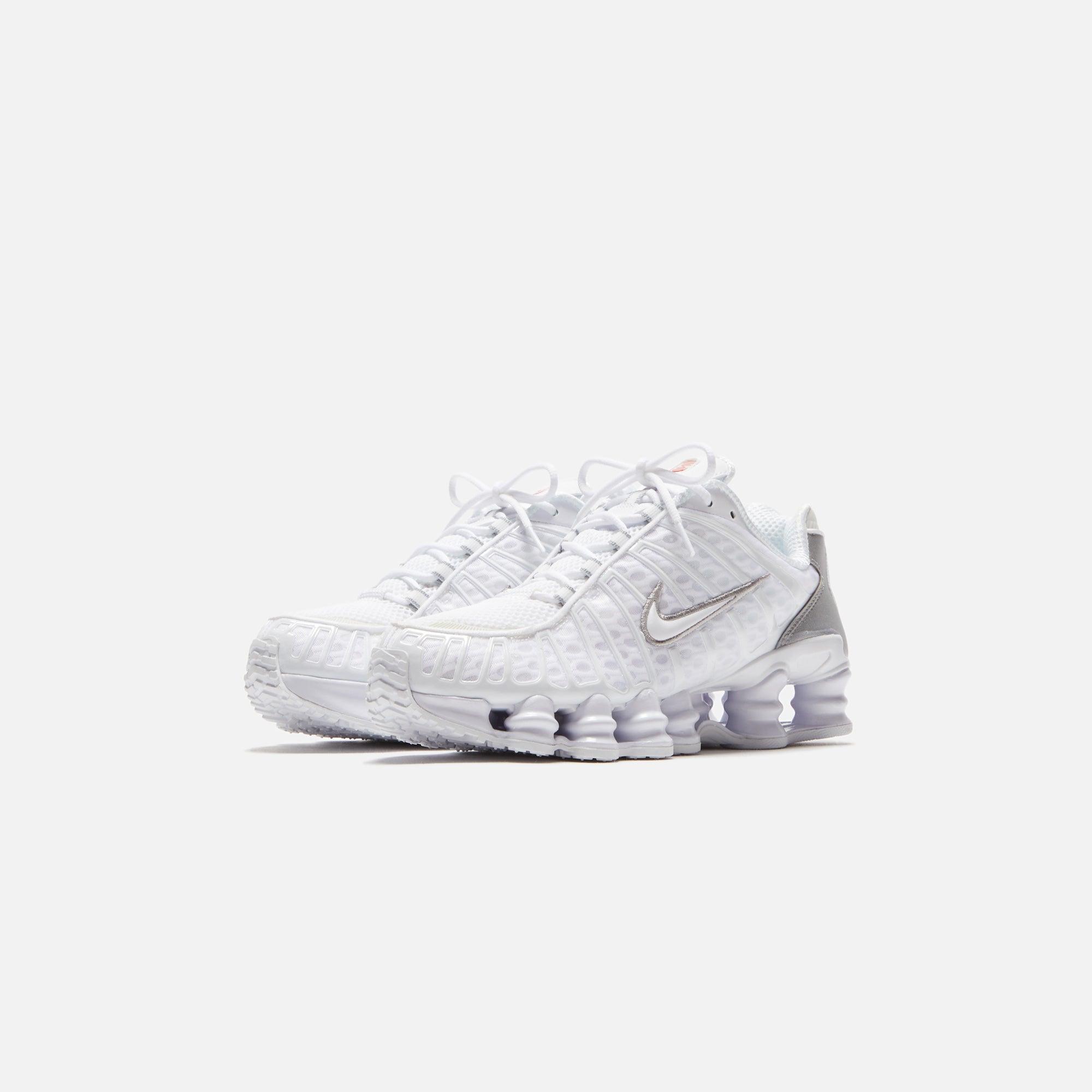 Nike WMNS Shox TL - White / Metallic Silver / Max Orange Female Product Image