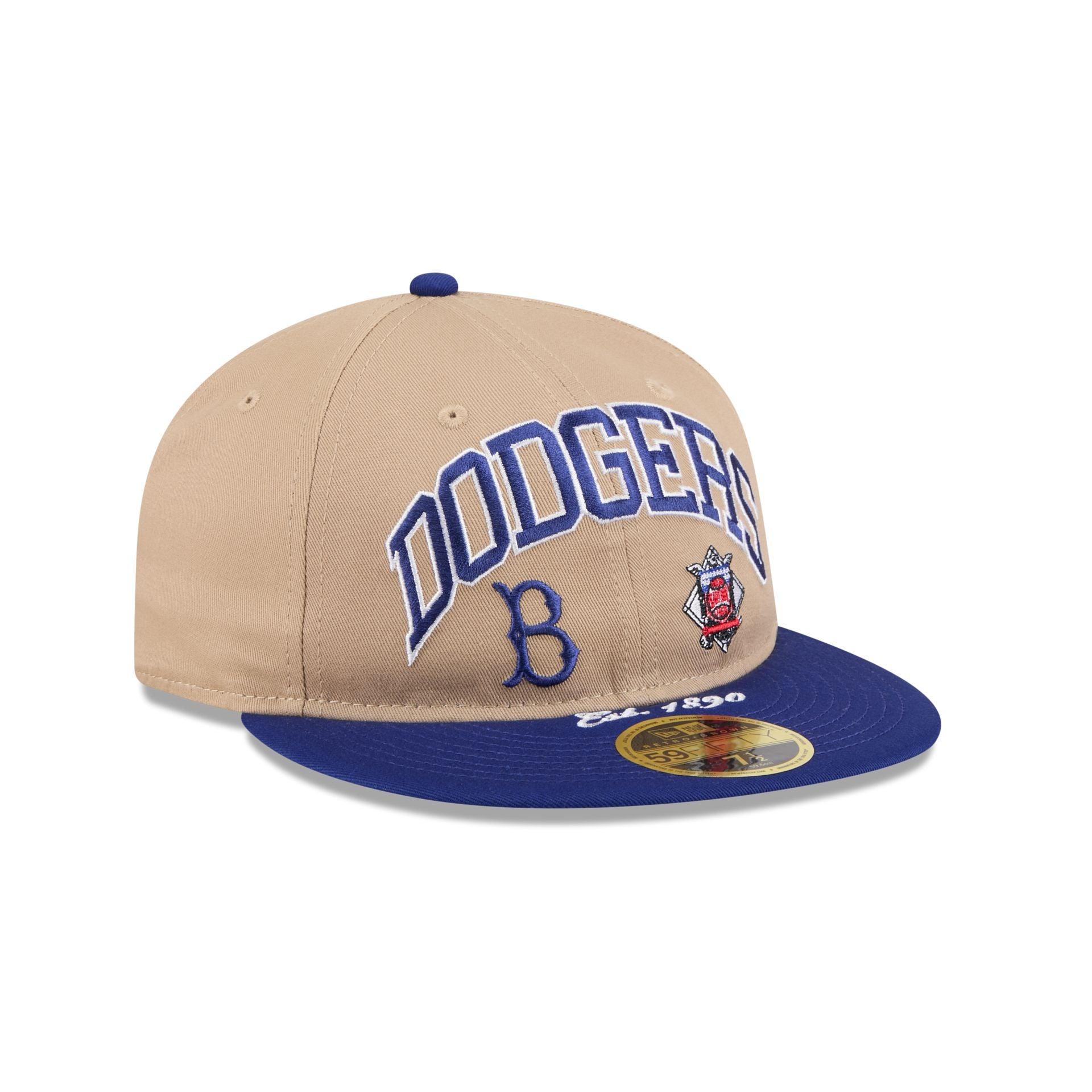 Brooklyn Dodgers Camel Retro Crown 59FIFTY Fitted Hat Male Product Image