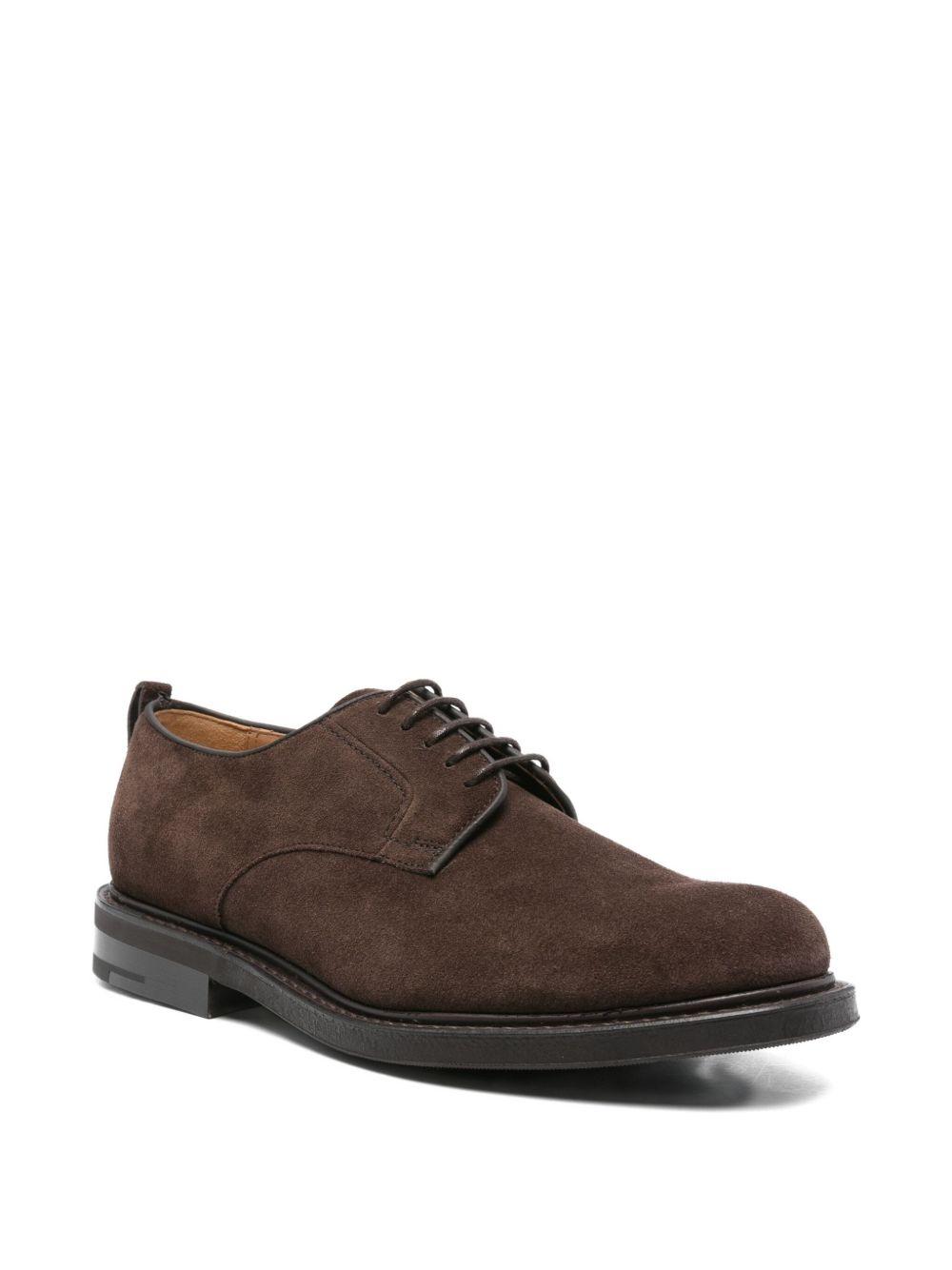 suede derby lace-up shoes Product Image