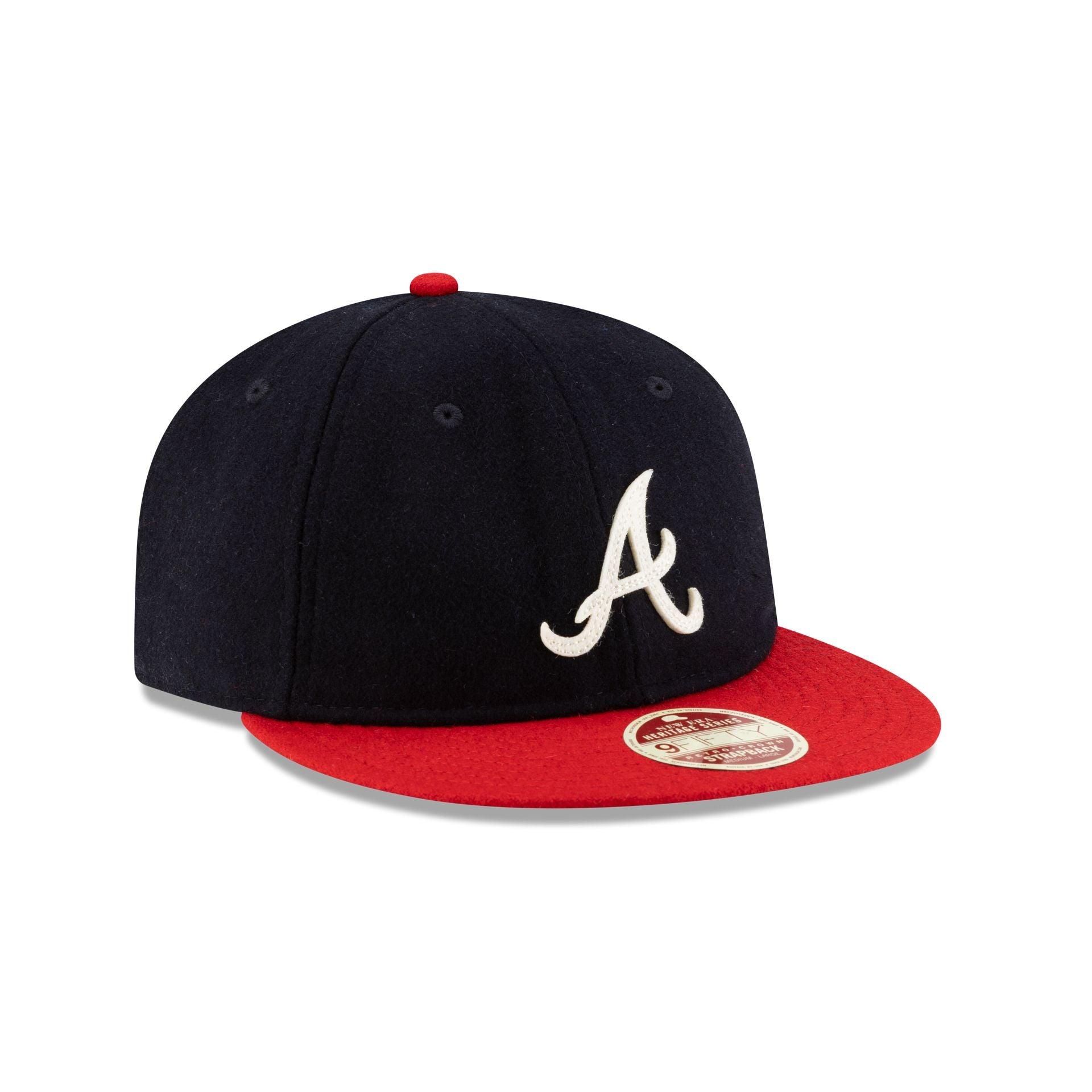 Atlanta Braves Heritage Series Retro Crown 9FIFTY Strapback Hat Male Product Image