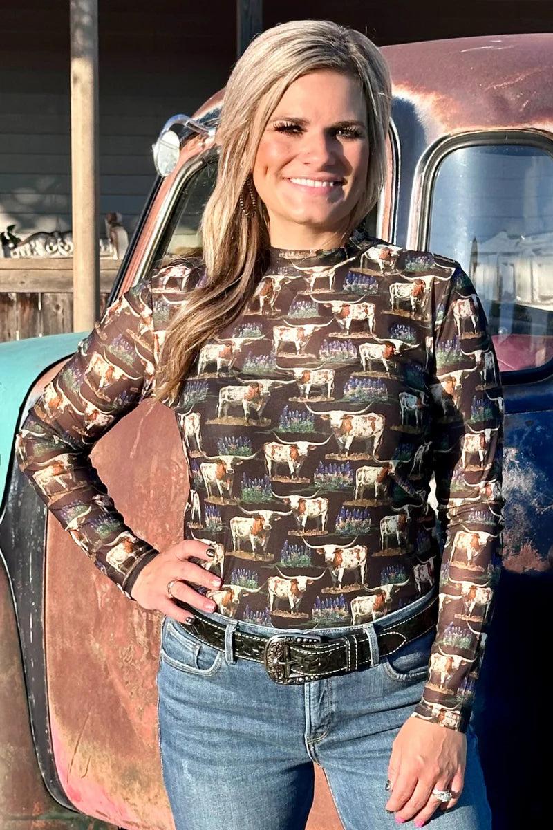 Sterling Kreek Somewhere In Texas Mesh Top Product Image