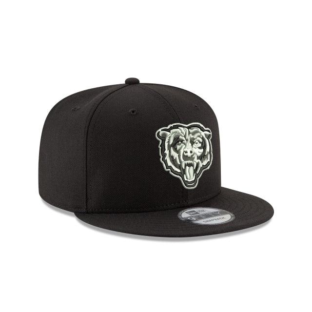 Chicago Bears Black and White 9FIFTY Snapback Hat Male Product Image